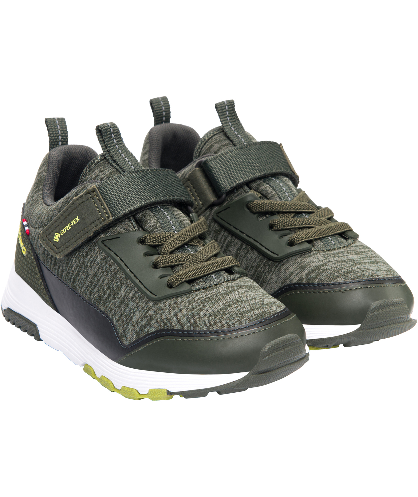 Viking Arendal GTX sneakers for kids, Olive/Lime, large image number 2