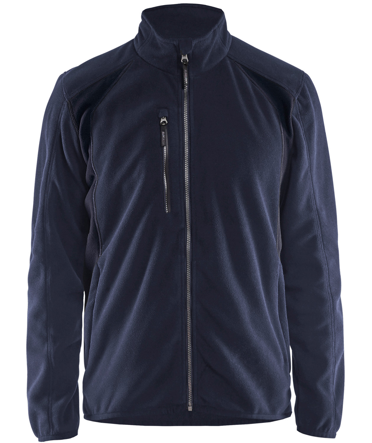 Bl&aring;kl&auml;der Unite fleecejakke, M&oslash;rk Marinebl&aring;/Svart