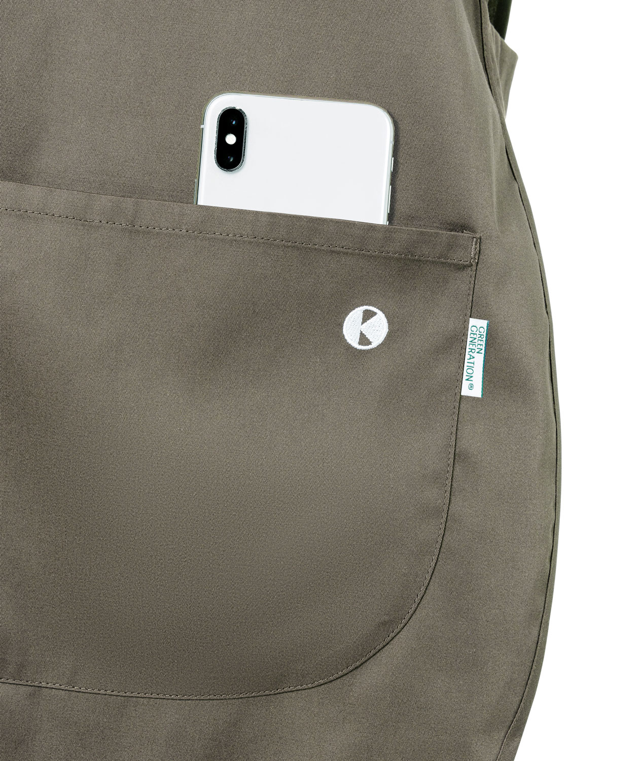 Karlowsky Essential sandwich apron, sage, large image number 3