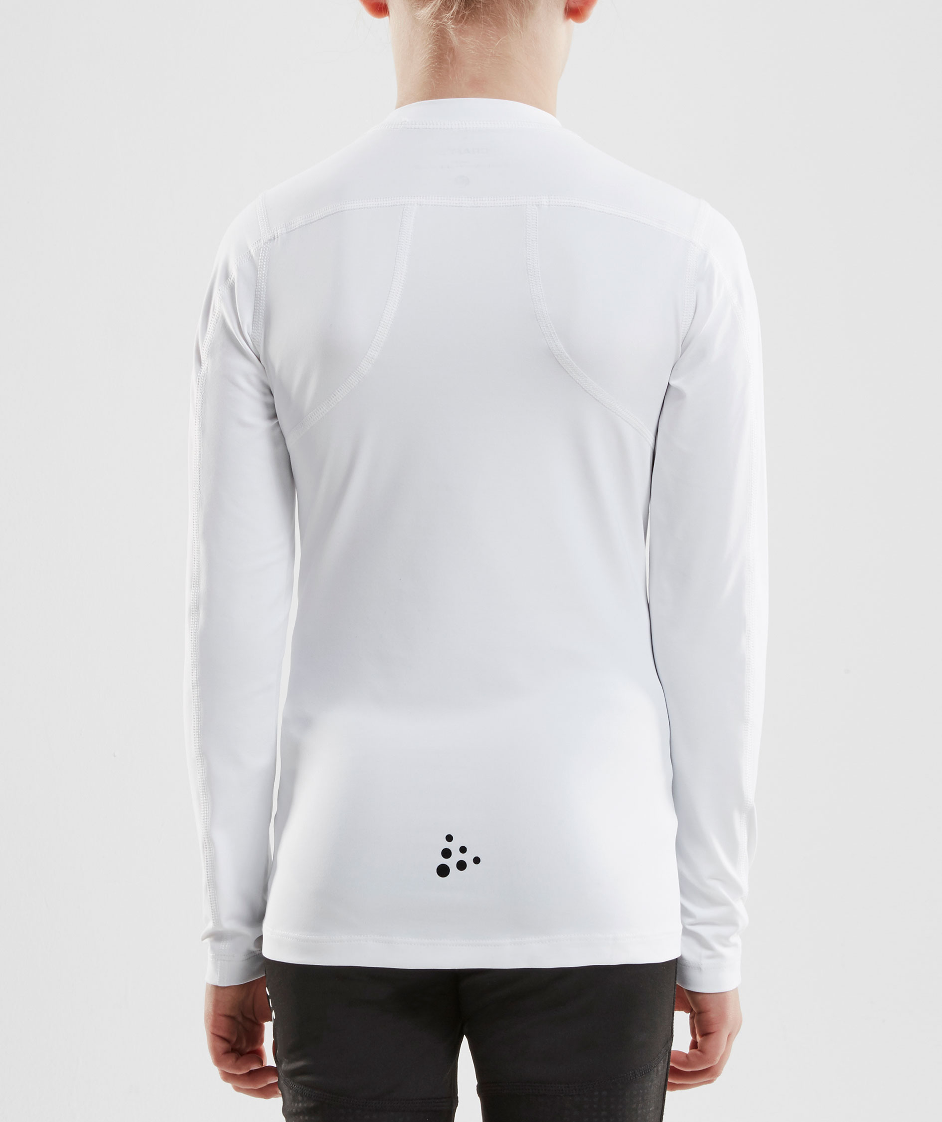 Craft Pro Control Compression lang&aelig;rmet T-shirt til b&oslash;rn, White , large image number 2