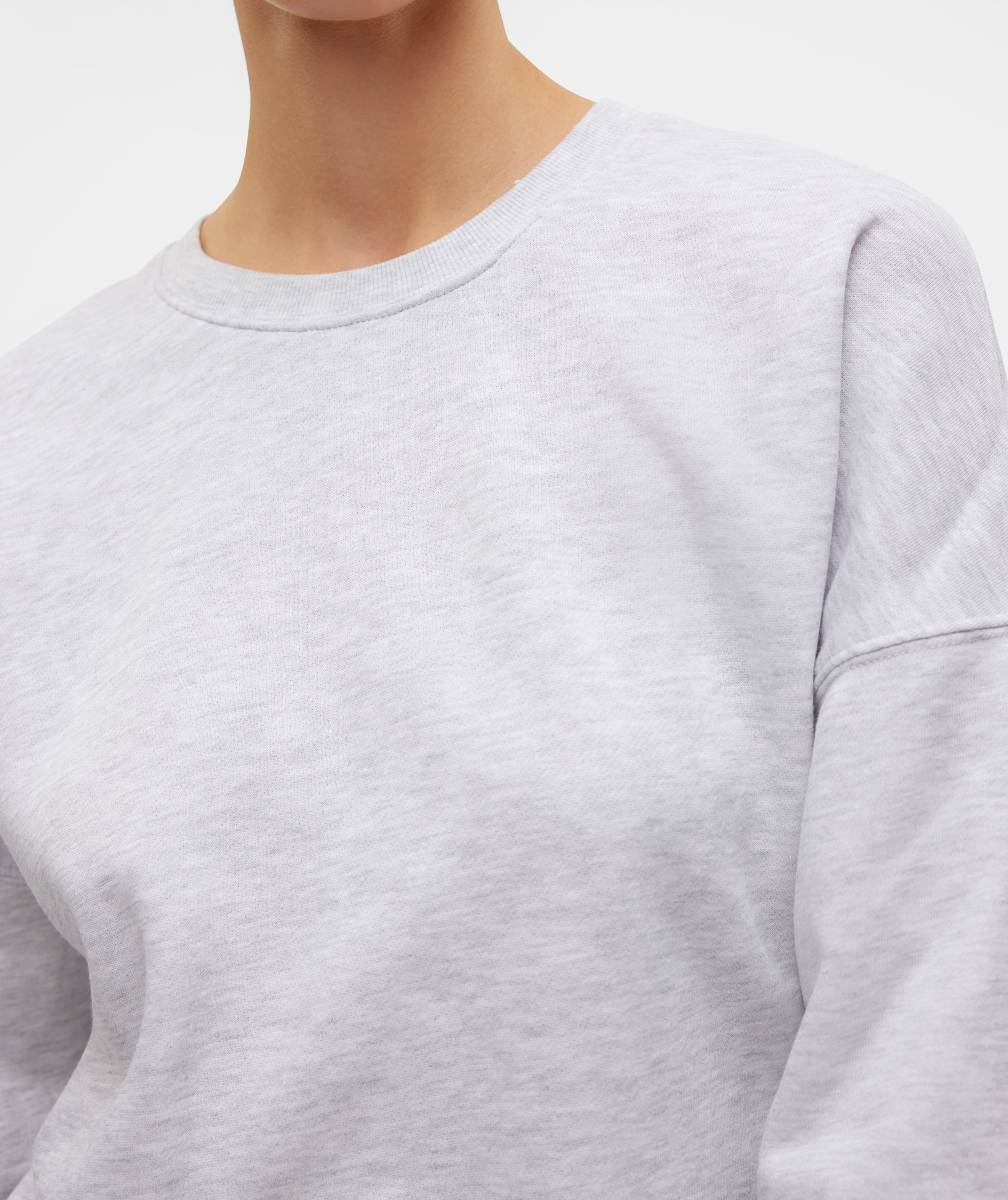 Vero Moda VMSONJA dame sweatshirt, Light Grey Melange, large image number 4