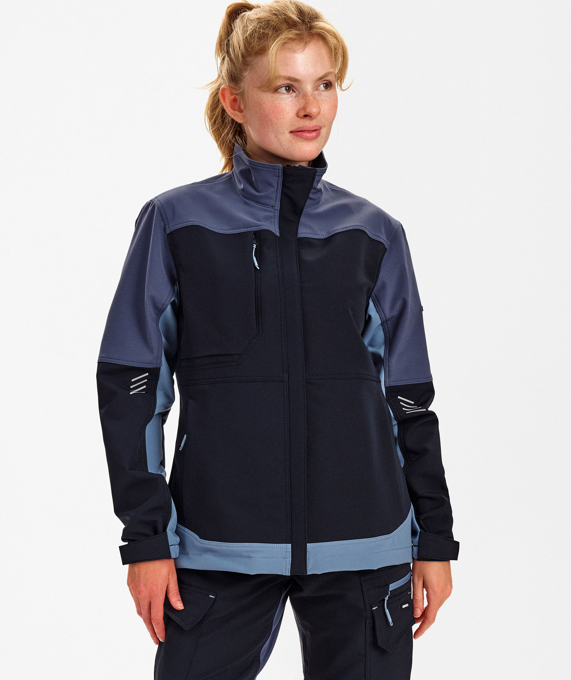 Engel Entire Damen Arbeitsjacke full stretch, Dark Blue/Dark Sea, large image number 1