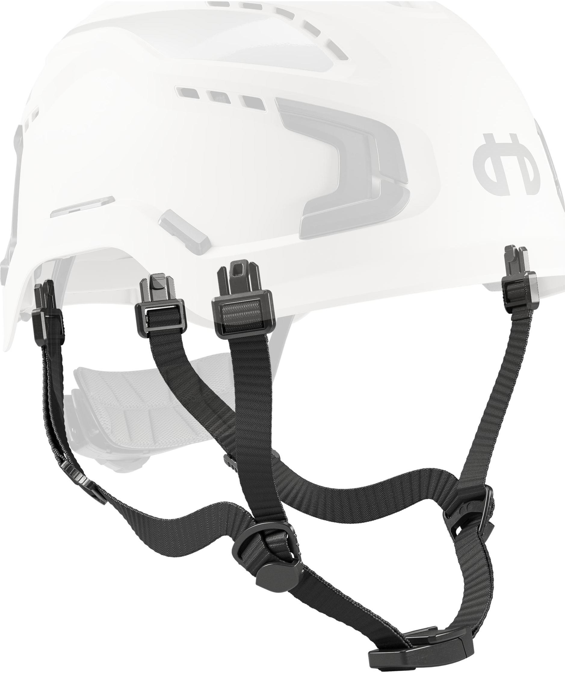 Hellberg Sector 4-Punkt-Kinnriemen, Schwarz