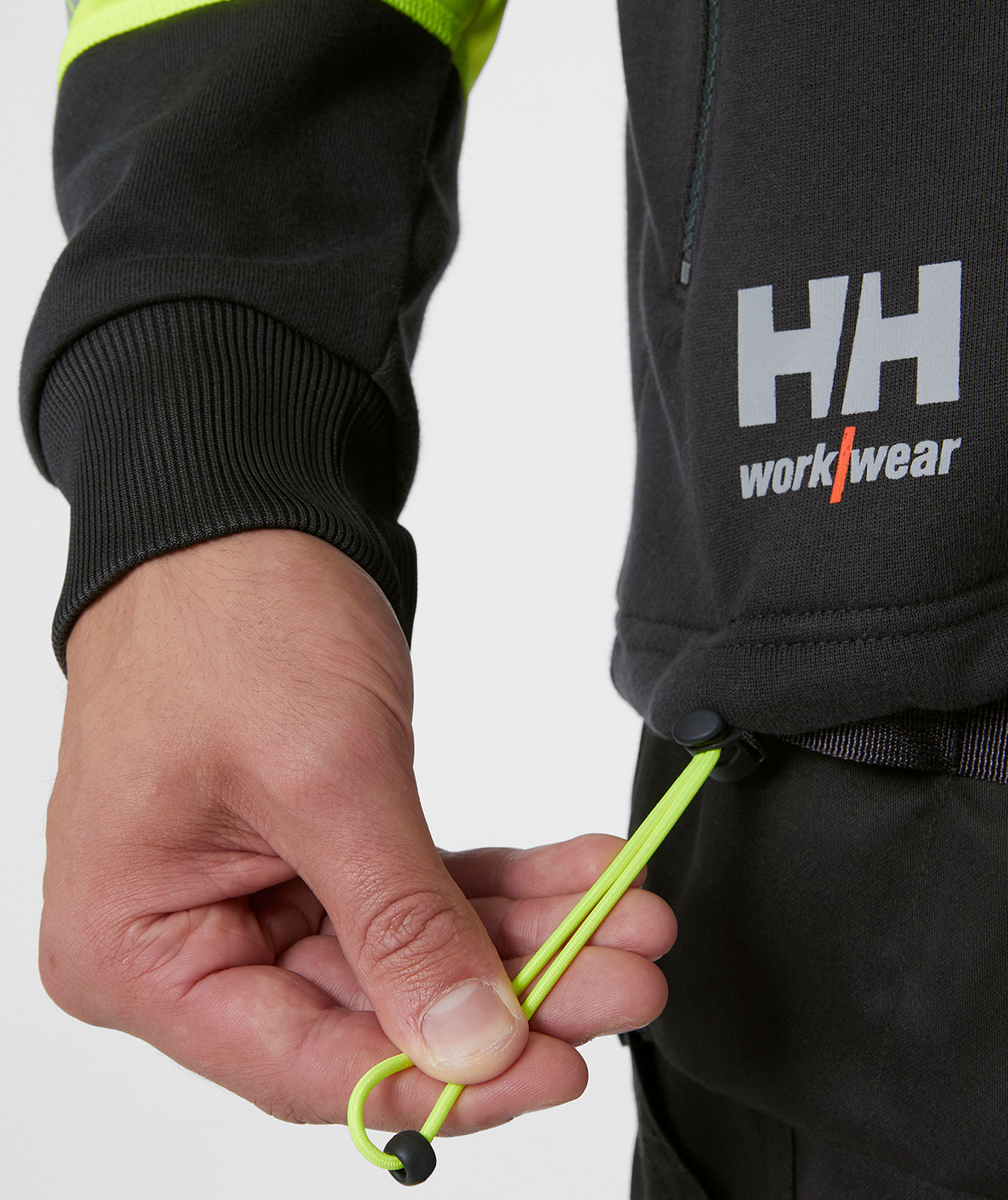 Helly Hansen ICU cardigan, Ebony/Hi-Vis Gul, large image number 5