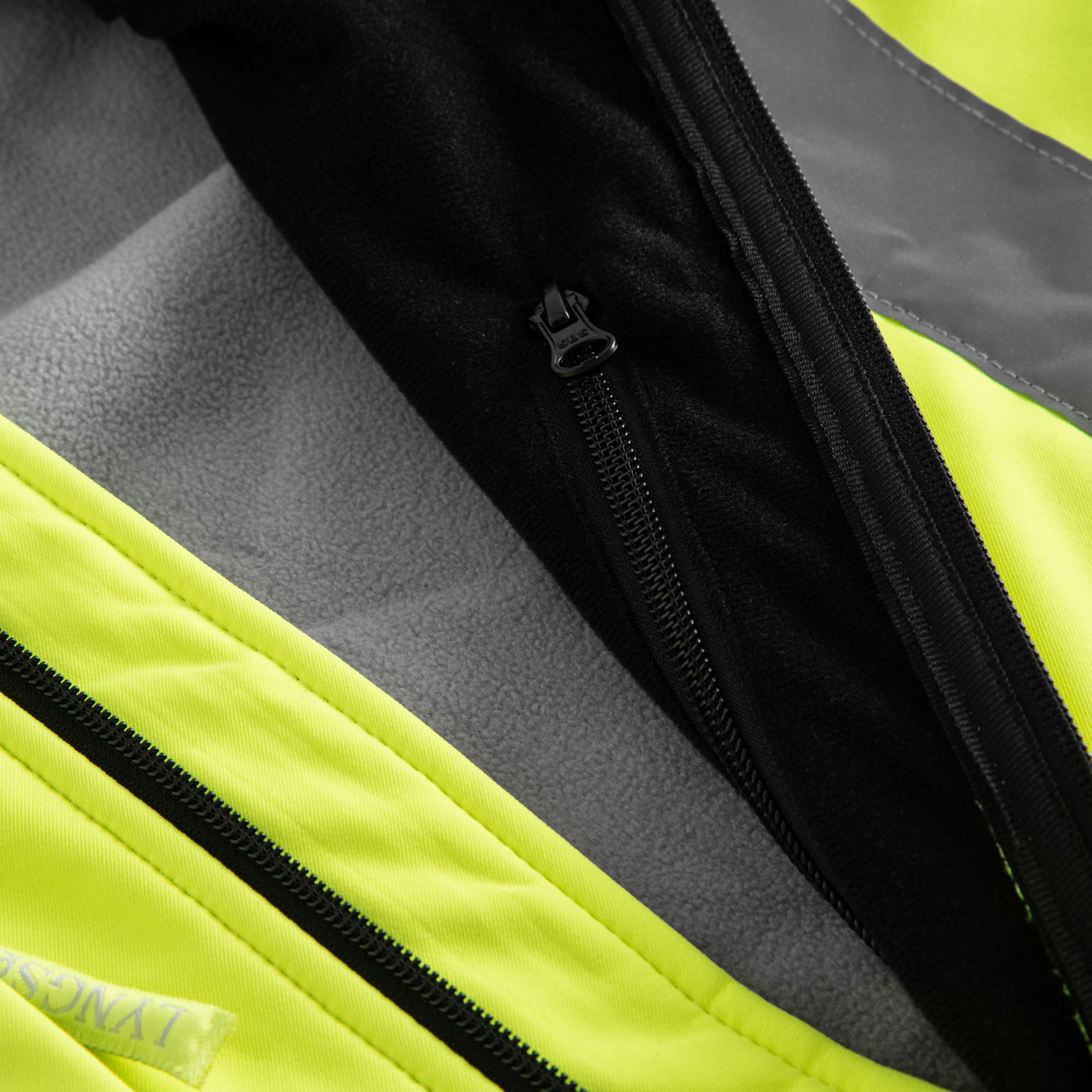 Lyngsoe ​softshelljacka, Varsel Gul/Svart, large image number 4