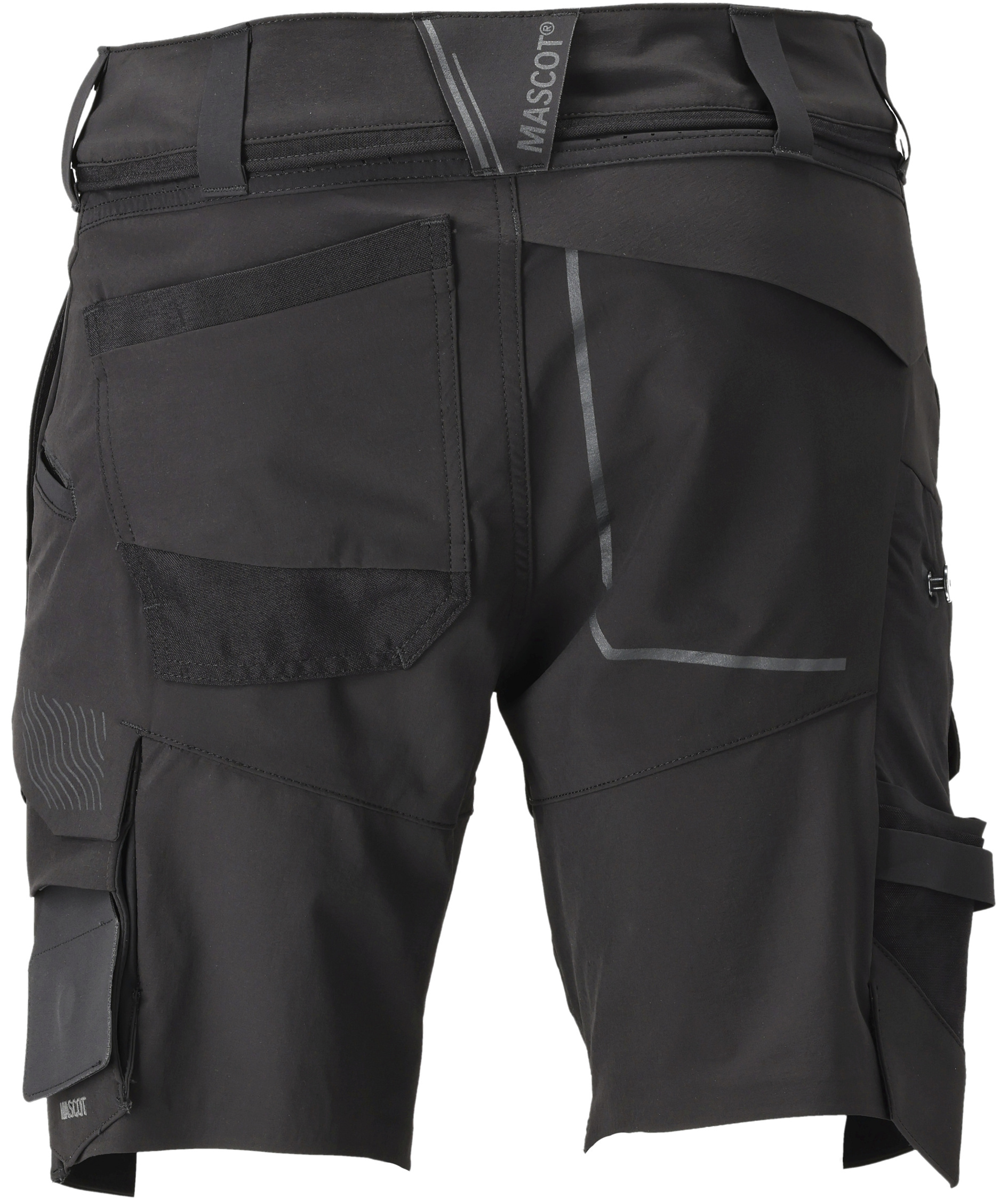 Mascot Customized arbeidsshorts full stretch, Svart, large image number 2