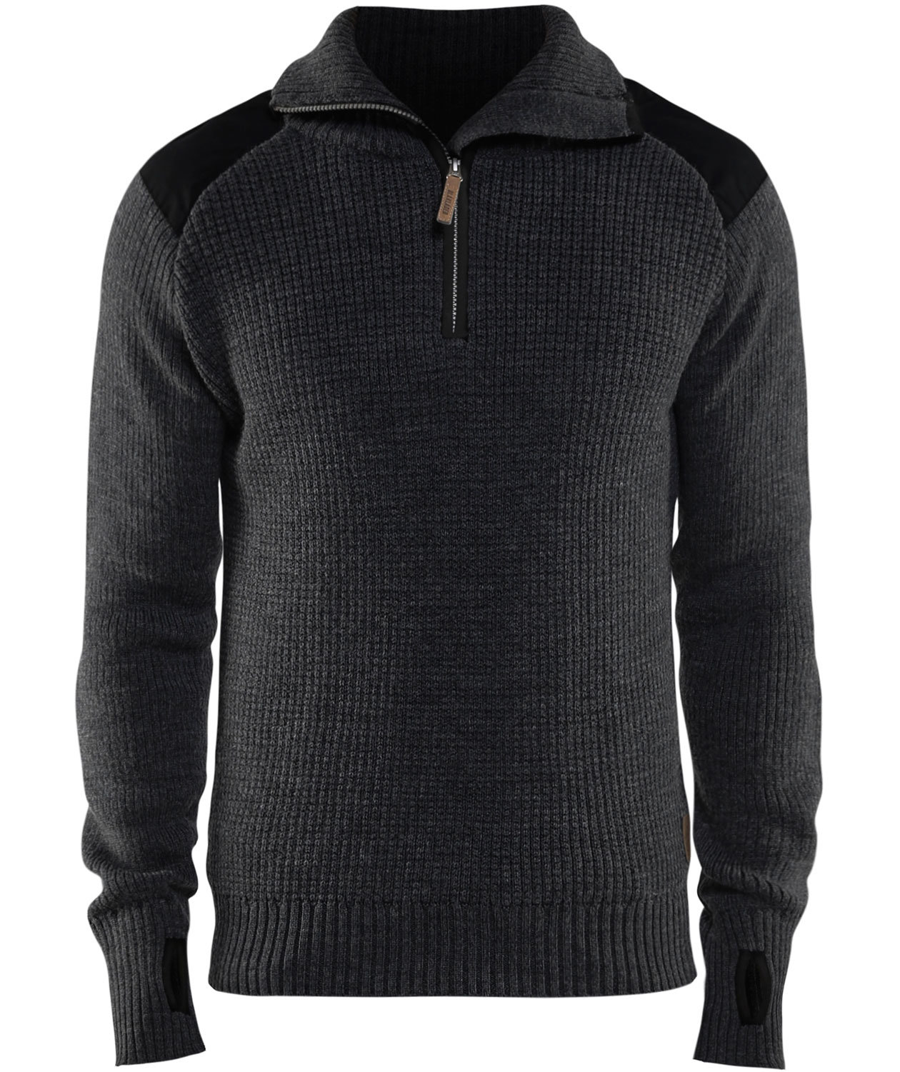 Bl&aring;kl&auml;der ull genser, M&oslash;rkegr&aring;/Svart, M&oslash;rkegr&aring;/Svart, swatch