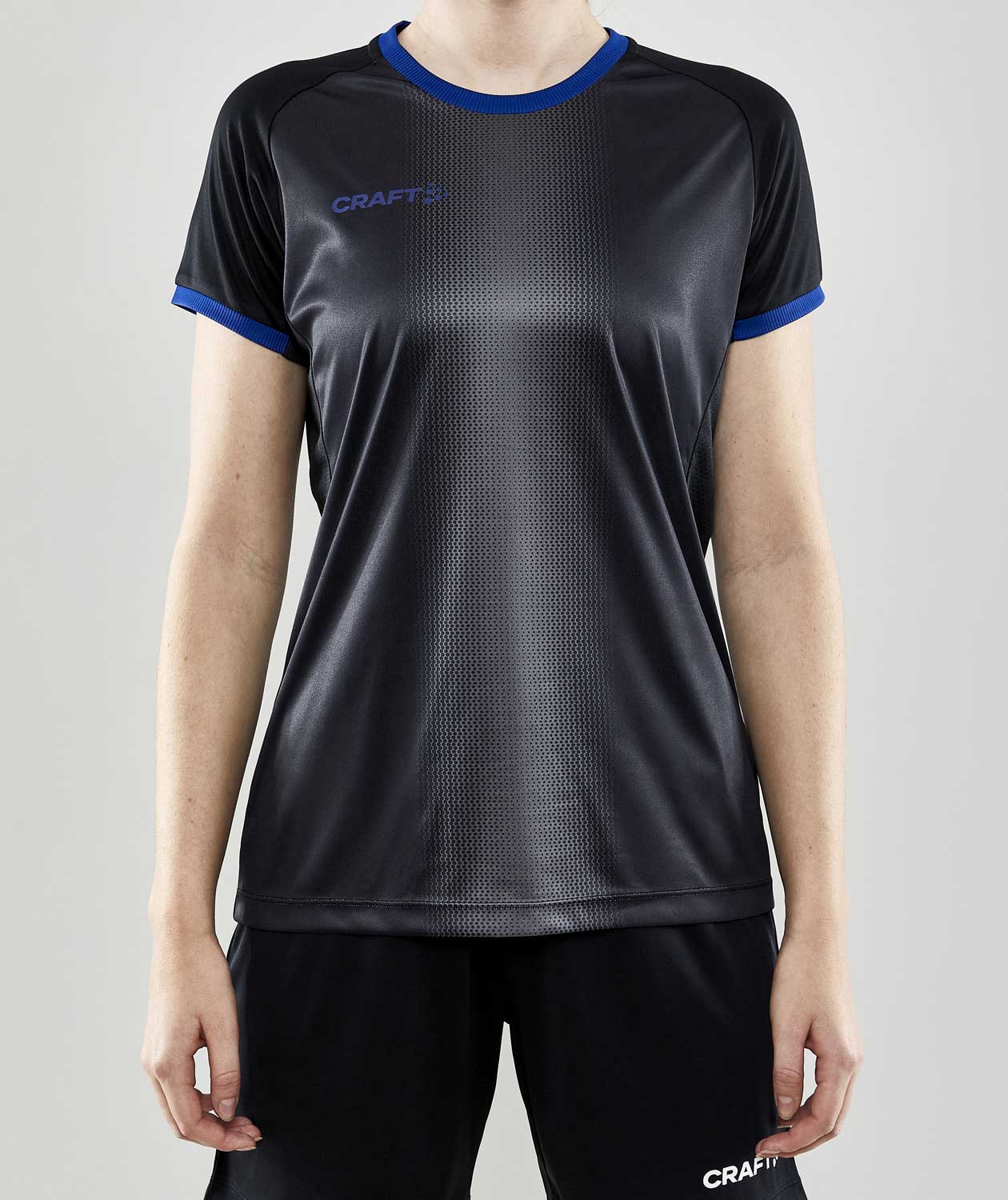 Craft Progress 2.0 Graphic Jersey Damen T-Shirt, Schwarz/Club Cobolt, large image number 1