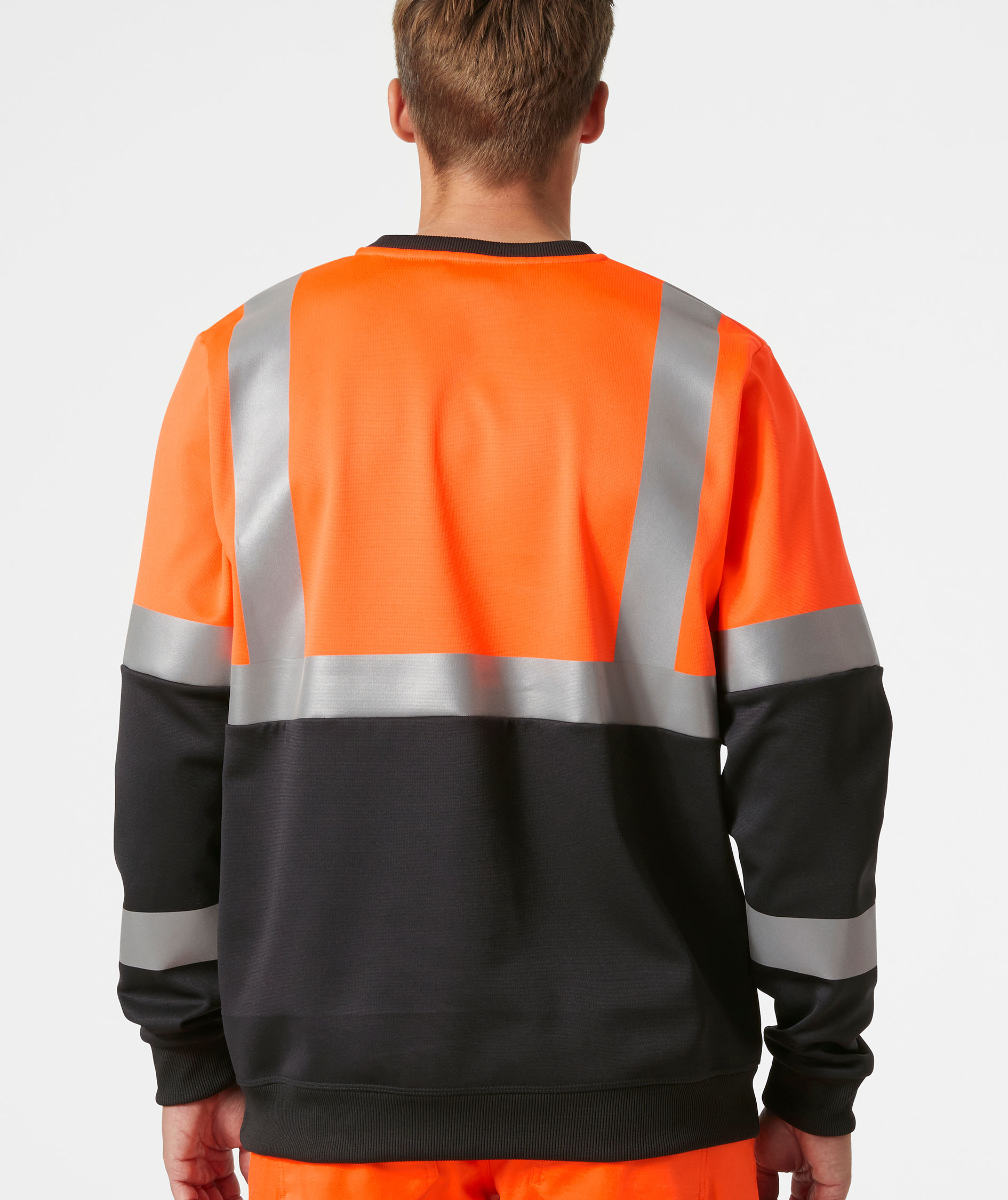 Helly Hansen Addvis sweatshirt, Hi-vis Orange/Ebony, large image number 3