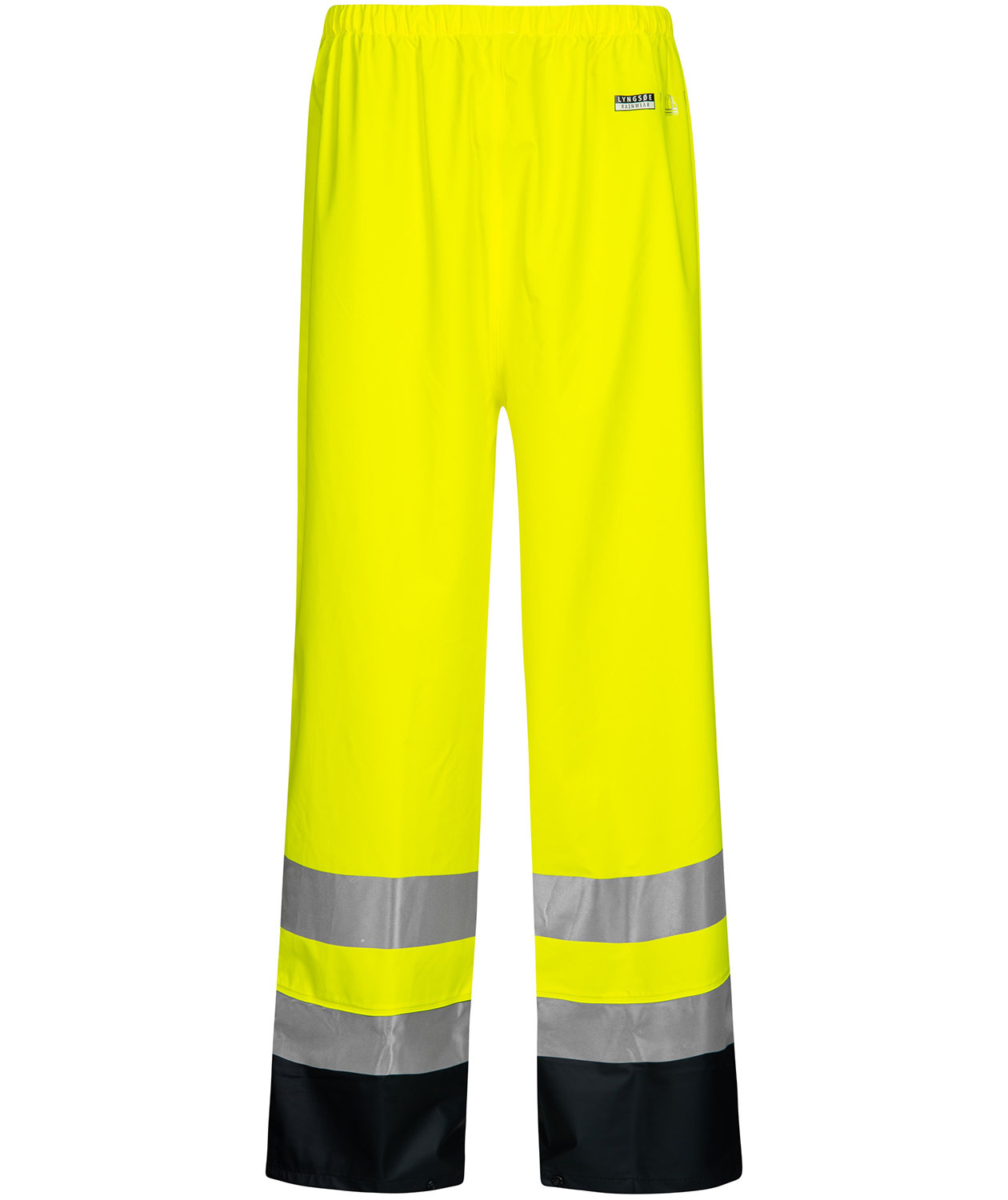 Lyngs&oslash;e Multinorm PU regnbyxa, Varsel gul/marinbl&aring;