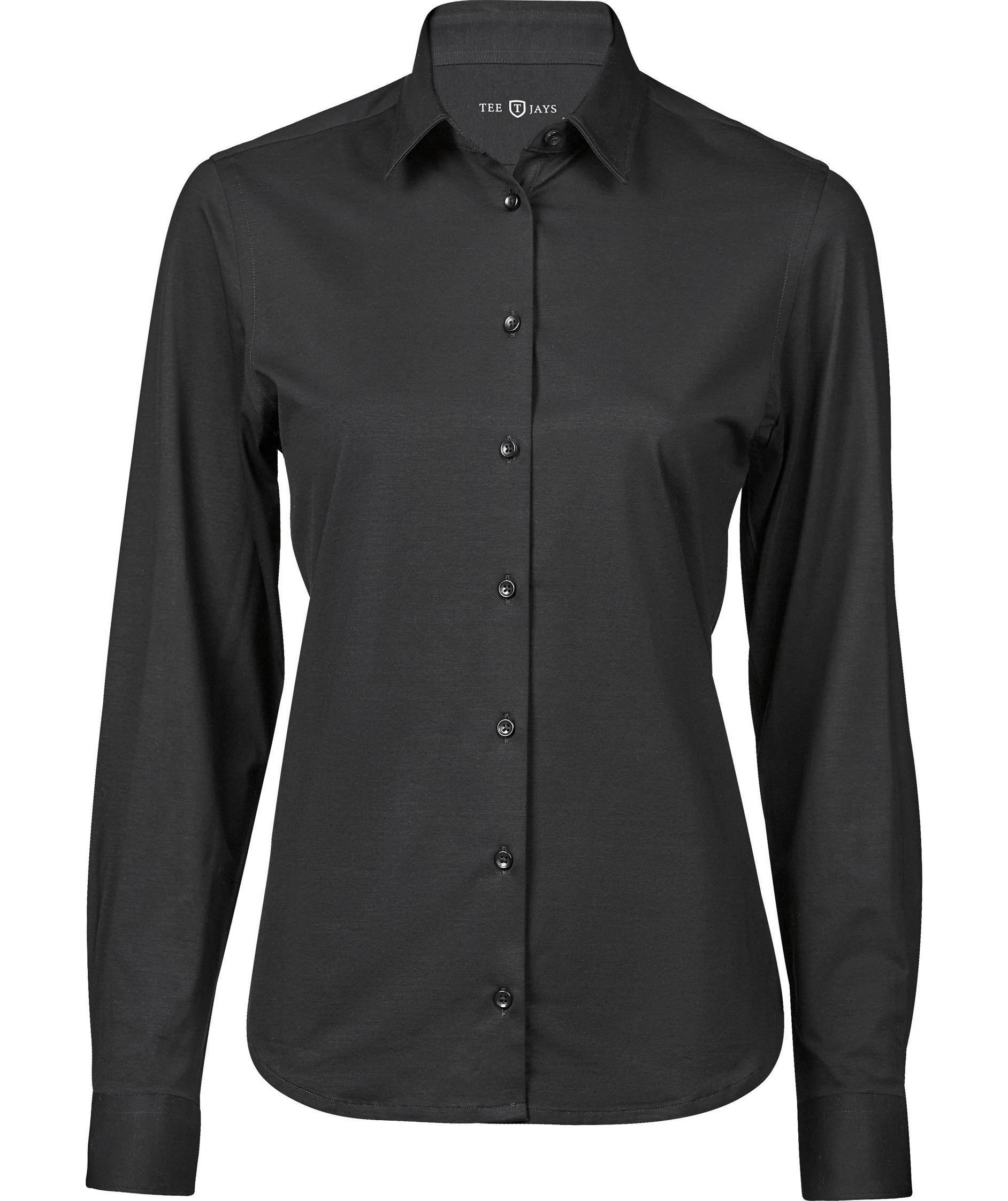 Tee Jays Active Stretch skjorta dam, Black, Black, swatch