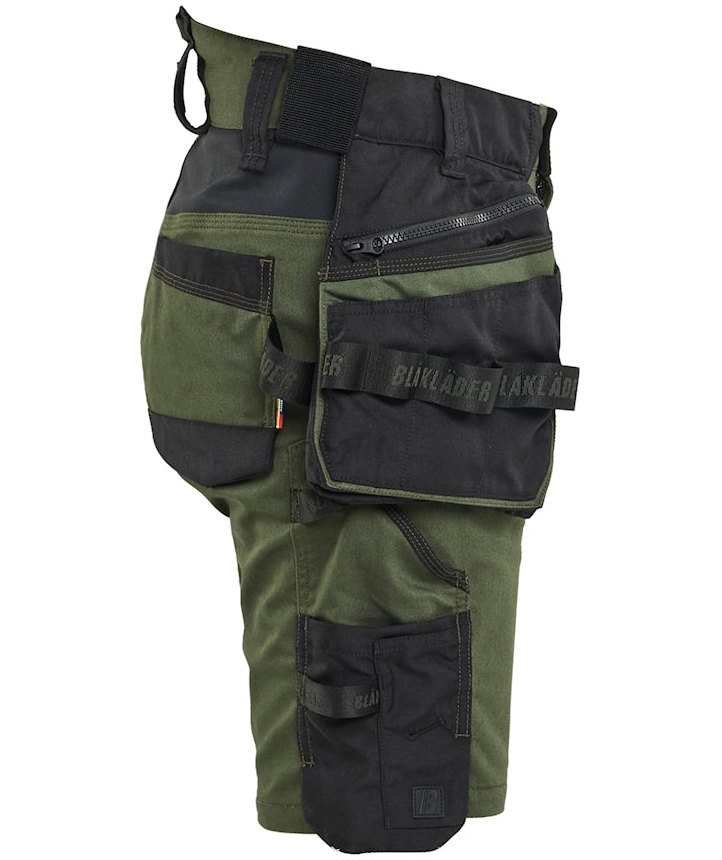 Bl&aring;kl&auml;der Striker women's craftsman shorts, Forest green/black, large image number 2