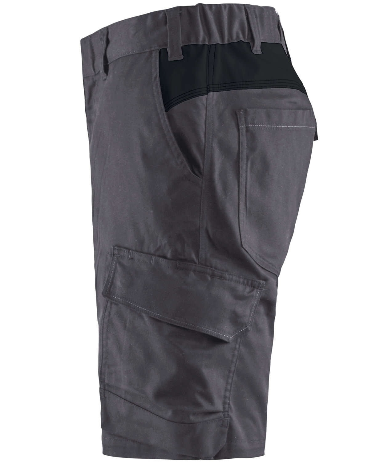 Bl&aring;kl&auml;der arbejdsshorts, Mellemgr&aring;/sort, large image number 2