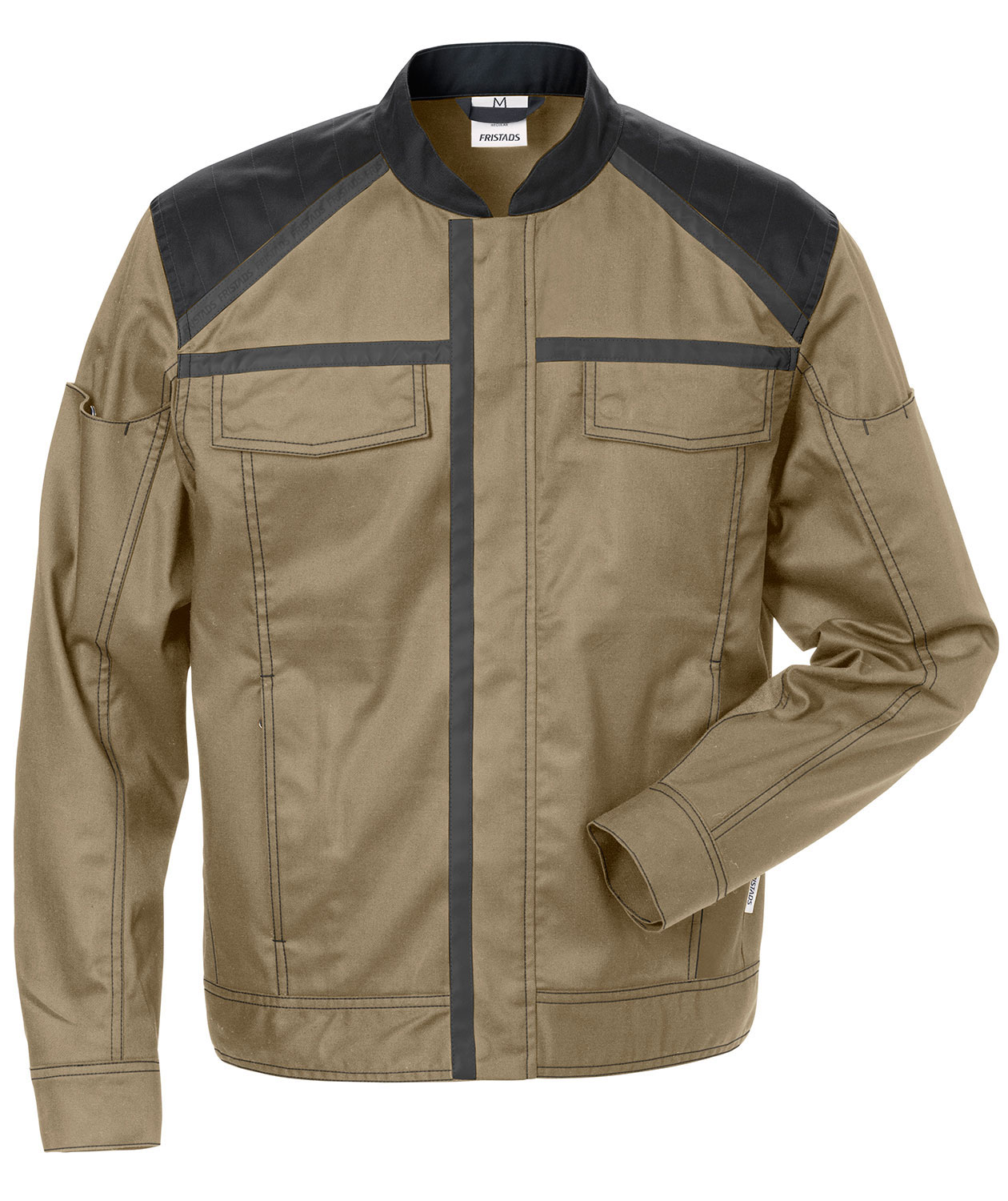 Fristads arbetsjacka 4555, Khaki/Svart, Khaki/Svart, swatch