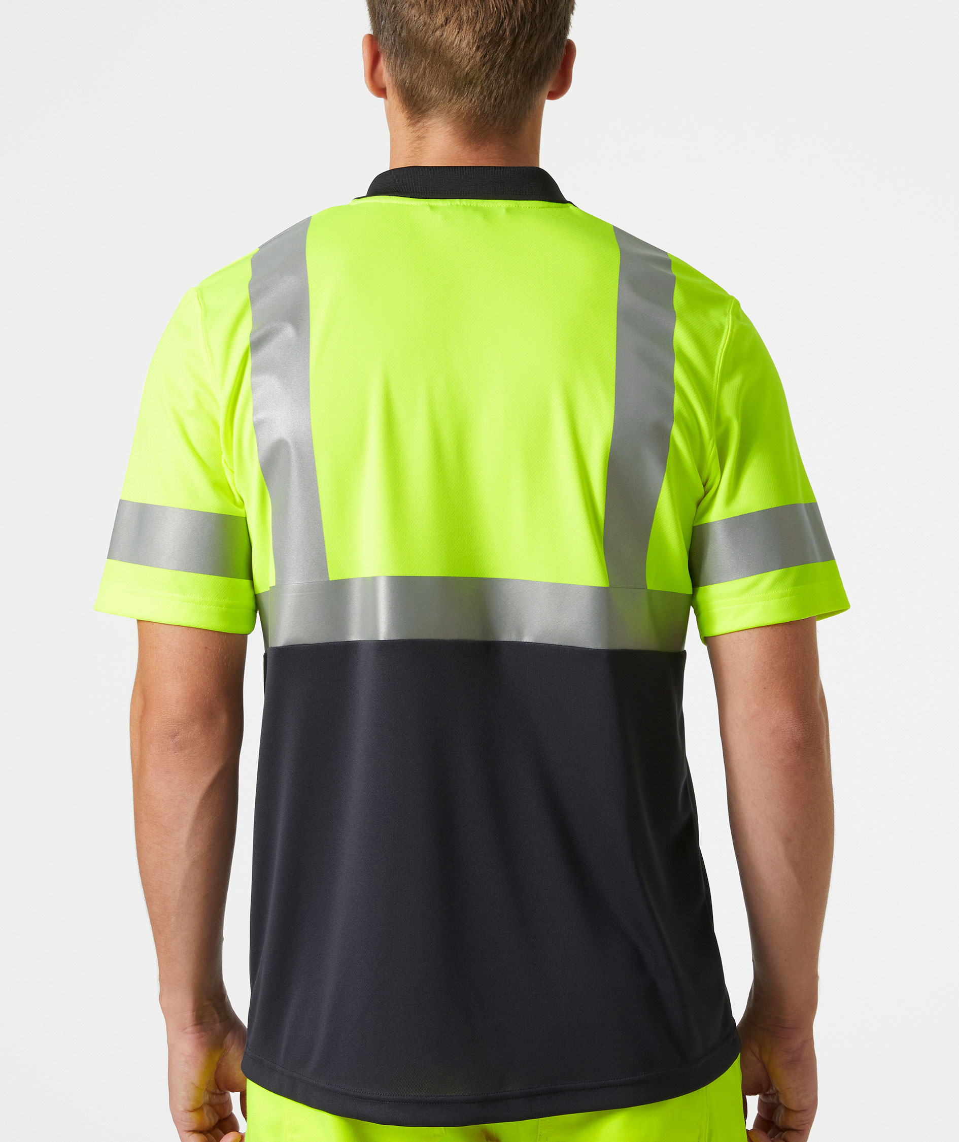 Helly Hansen Addvis polo T-shirt, Hi-vis Gul/Ebony, large image number 3