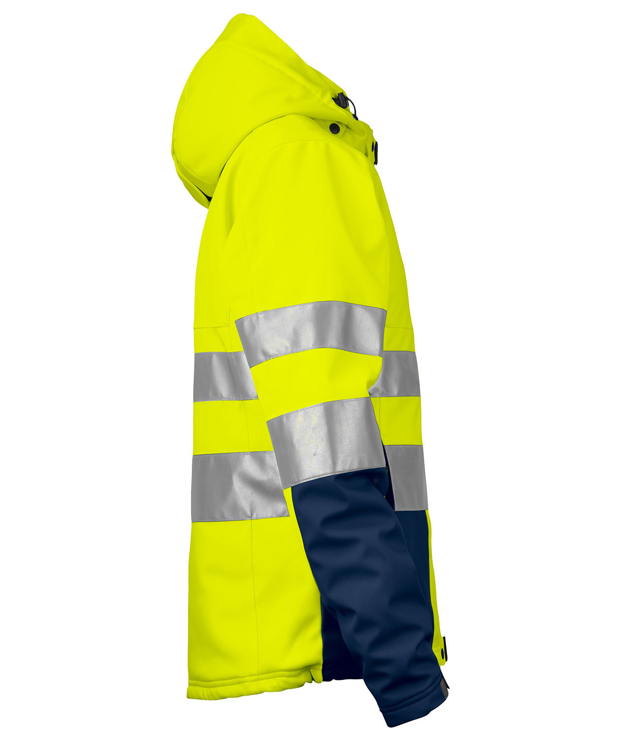 ProJob dame vinterjakke 6424, Gul/Marine, large image number 3