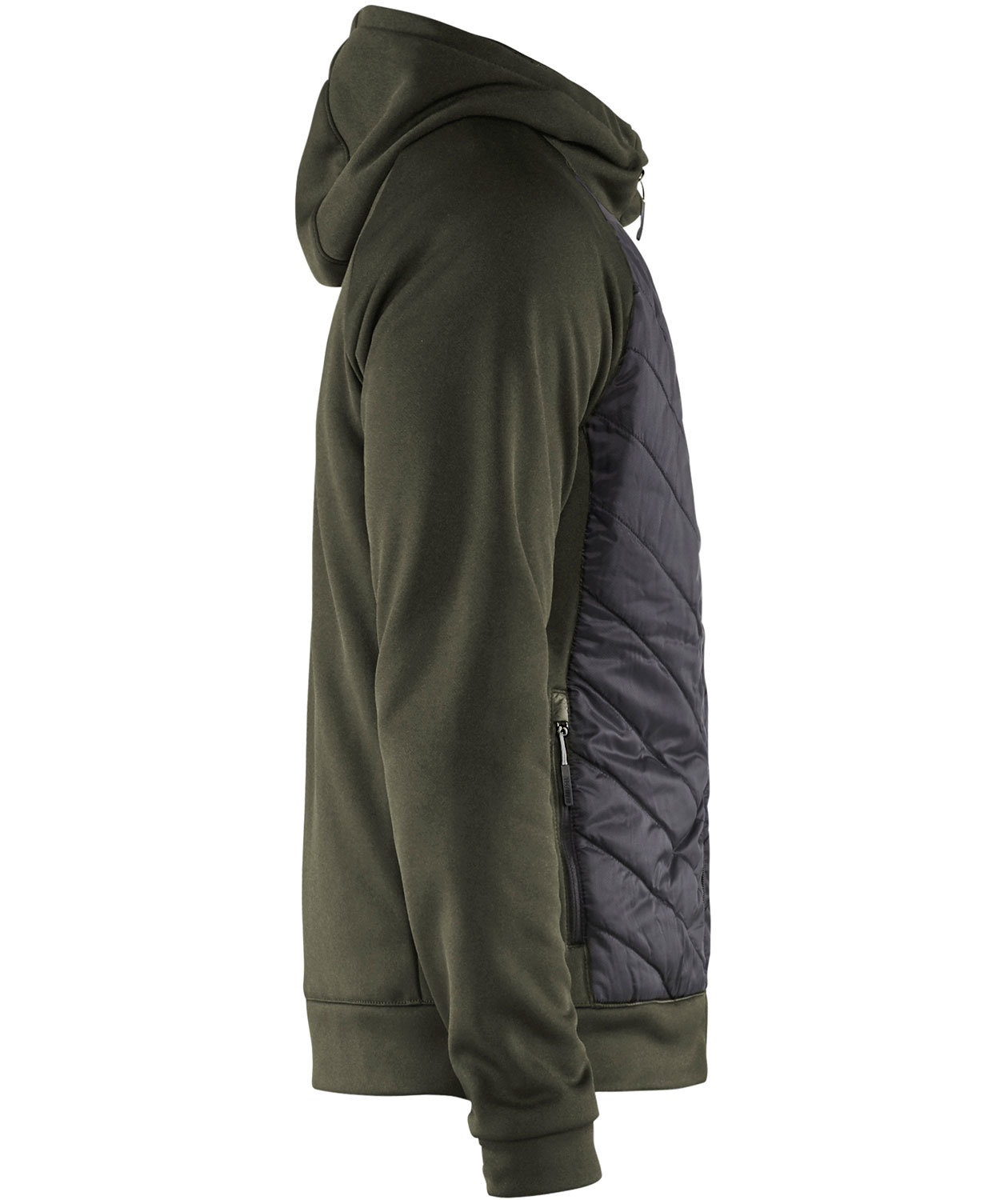 Bl&aring;kl&auml;der hybrid hoodie, Olive Green/Black, large image number 3