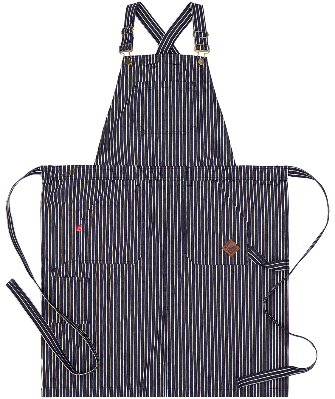 Segers 4092 Latzsch&uuml;rze mit Taschen, Striped Denim, Striped Denim, large image number 0