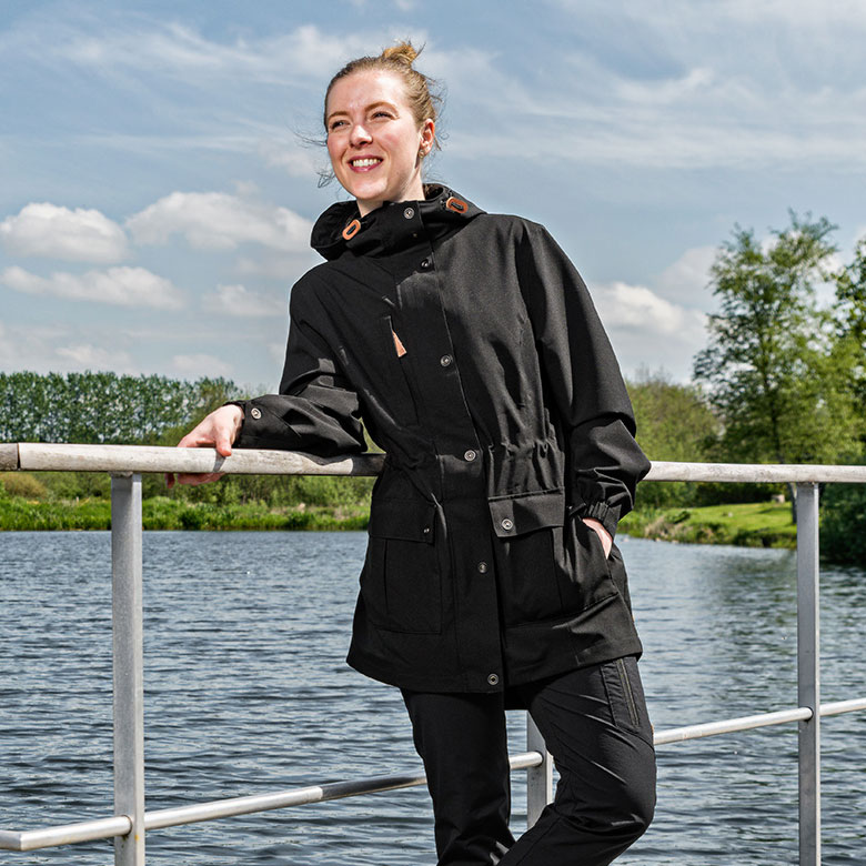 Kramp Active dame skaljakke, Koksgr&aring;