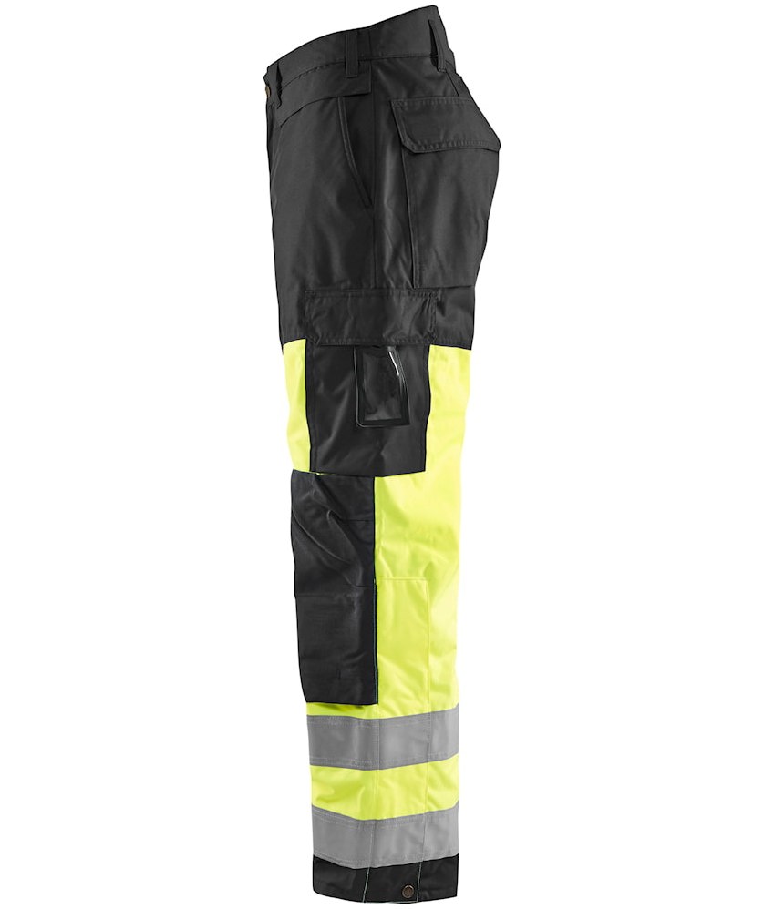 Bl&aring;kl&auml;der vinter arbeidsbukse, Hi-vis Gul/Svart, large image number 3