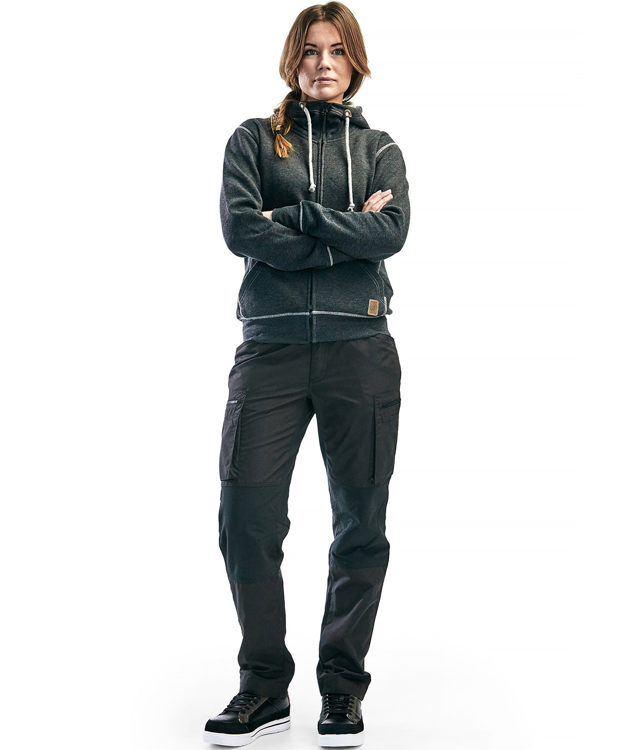 Bl&aring;kl&auml;der Unite servicebyxa dam, Svart