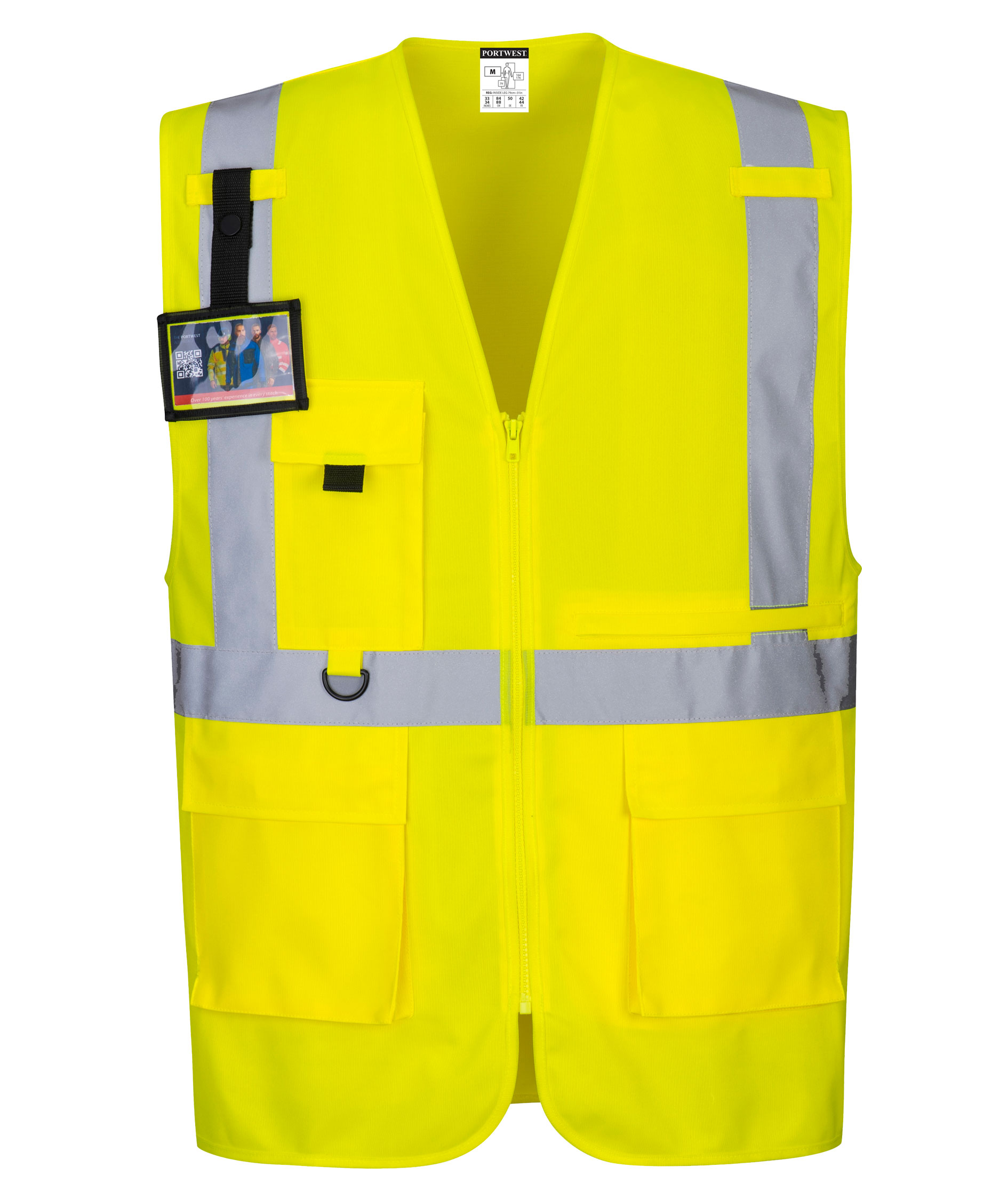 Portwest work vest, Hi-Vis Yellow, large image number 2