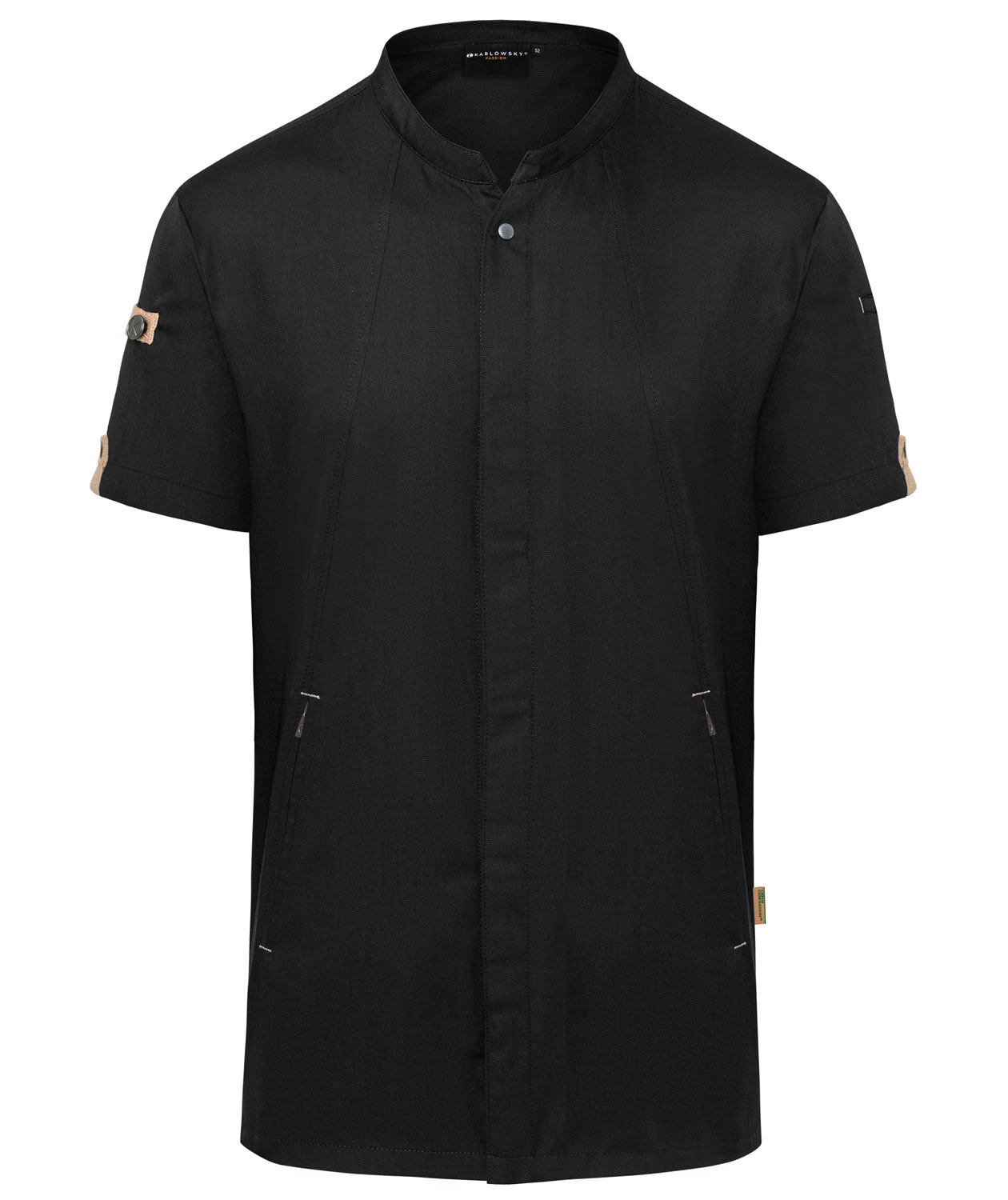 Karlowsky Green-generation kort&auml;rmad kockjacka, Svart