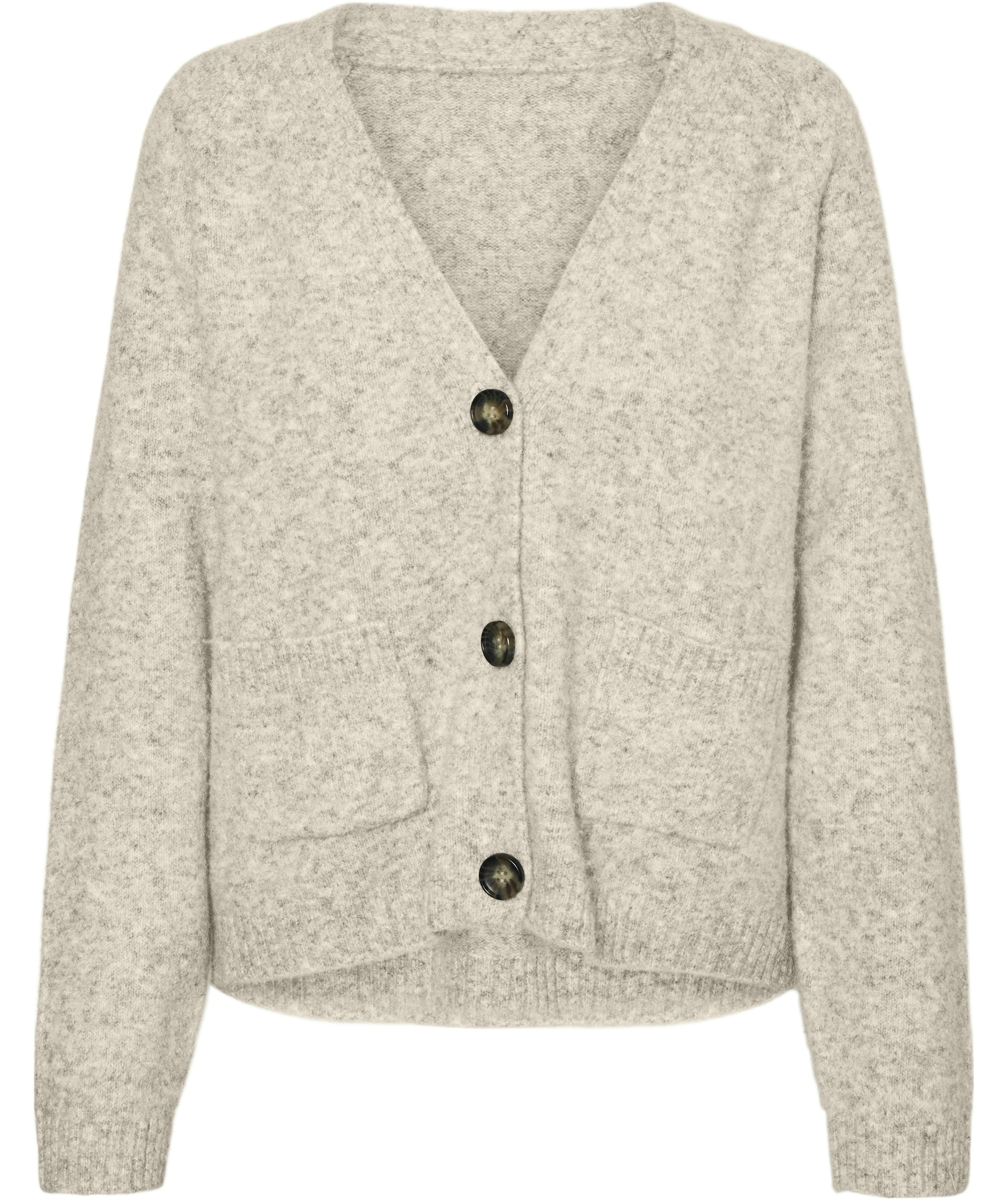 Vero Moda VMBOOM stickad cardigan dam, Birch Melange