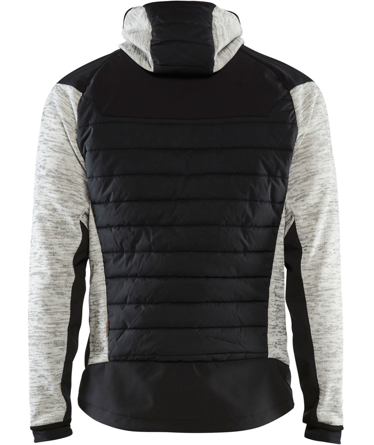 Bl&aring;kl&auml;der hybridjakke, Gr&aring; Melange/Sort, large image number 1