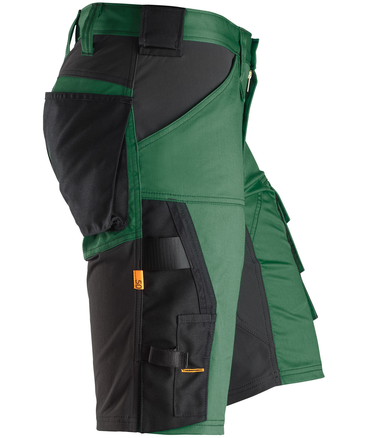 Snickers AllroundWork arbeidsshorts 6143, Skog gr&oslash;nn/svart, large image number 3