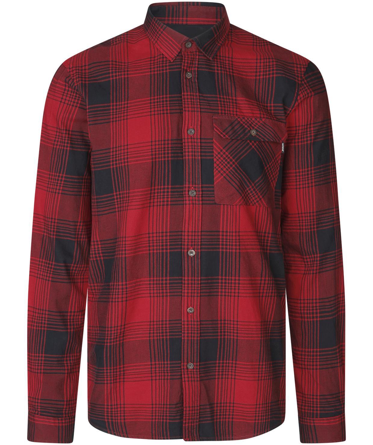 Seeland Glen skogsarbetare skjorta, Red Check, Red Check, swatch