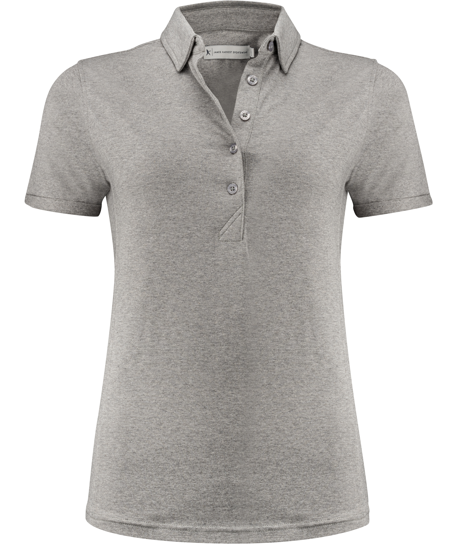 J. Harvest Sportswear American dame polo T-skjorte, Grey melange, Grey melange, swatch