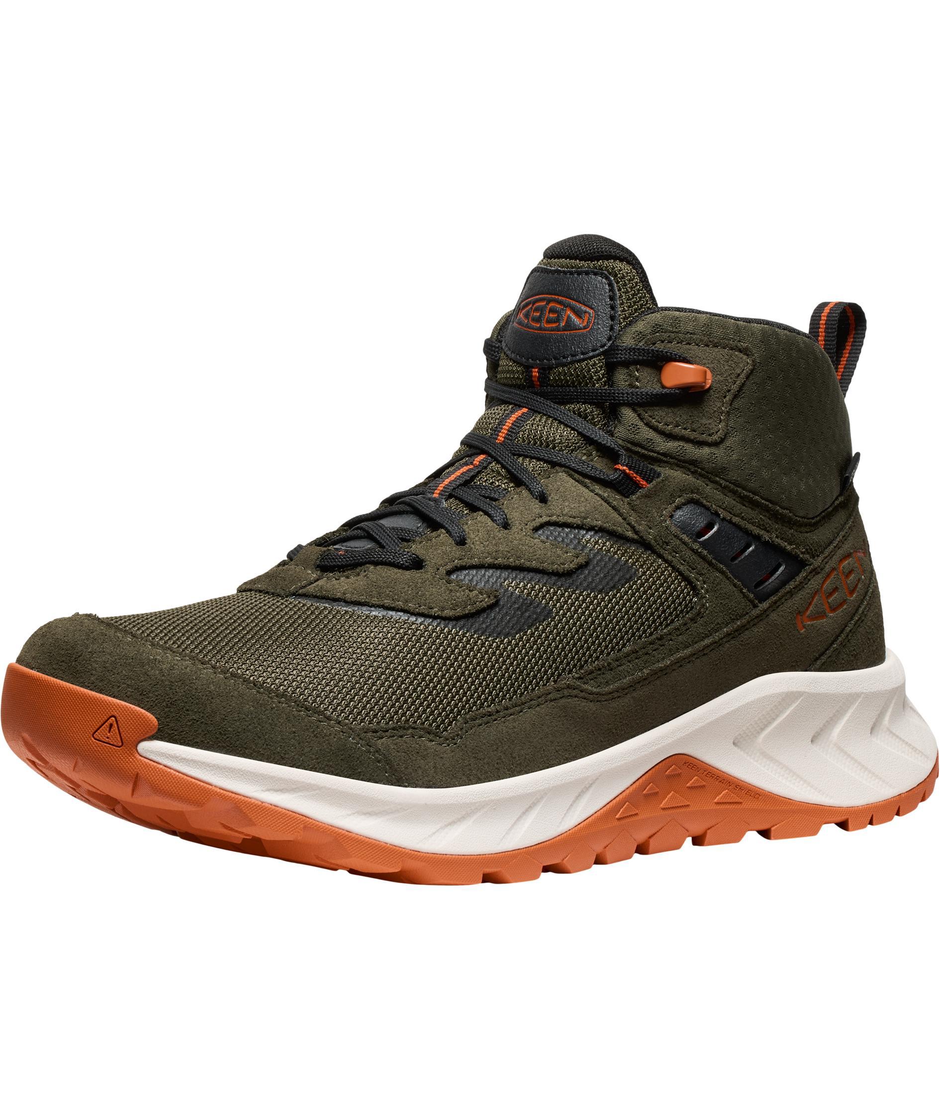 Keen Hightrail Mid WP vandrark&auml;ngor, Forest night/gold flame, large image number 3