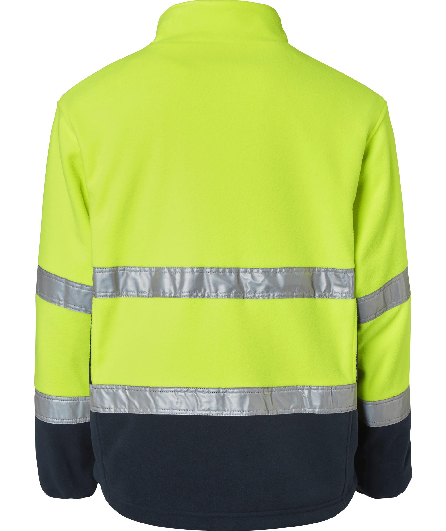 Top Swede fleecejakke 264, Hi-Vis Gul/Navy