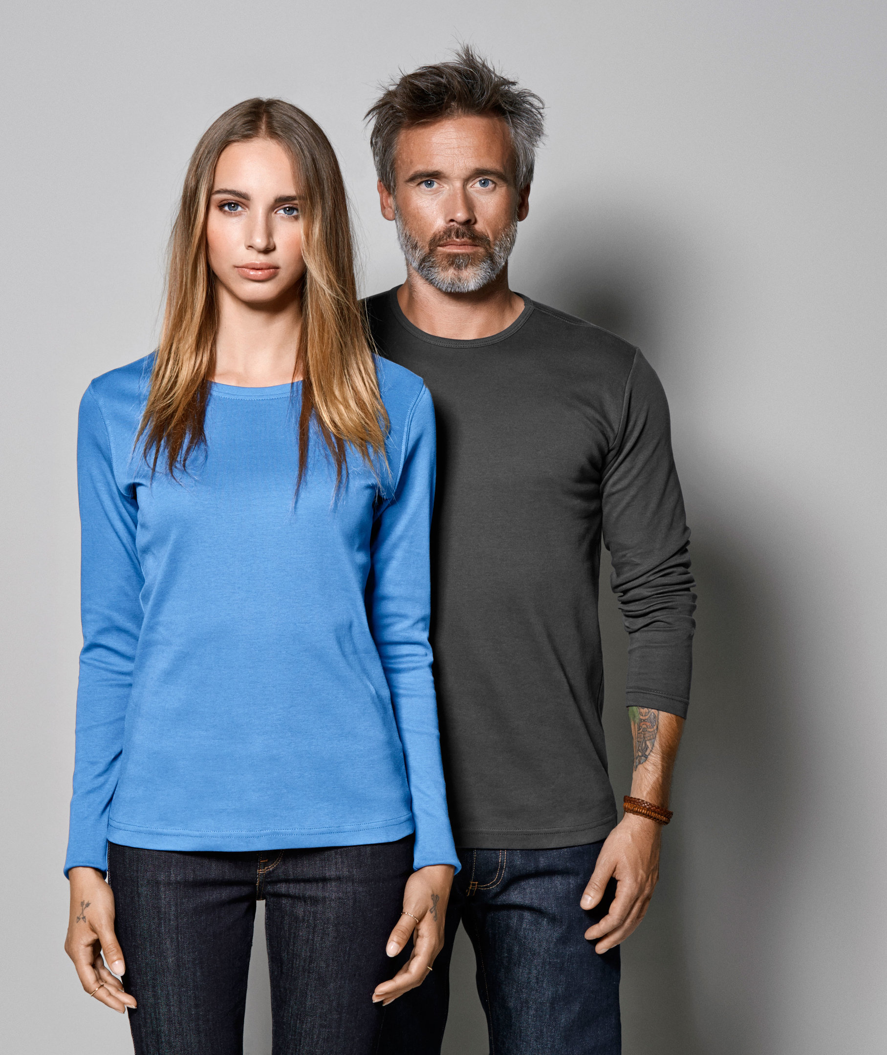 ID Interlock lang&auml;rmeliges T-Shirt, Anthrazit, large image number 4