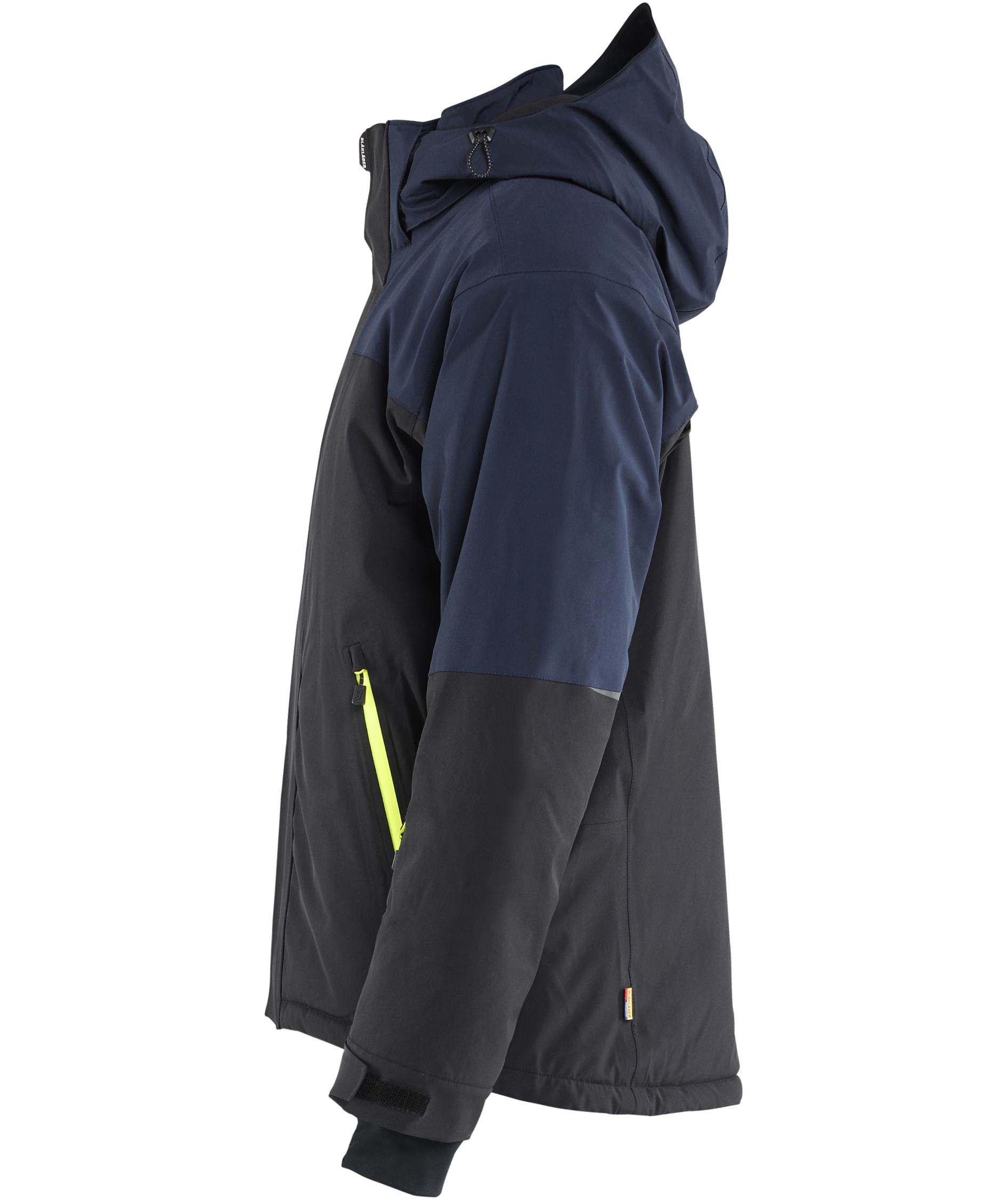 Bl&aring;kl&auml;der Striker vinterjakke full stretch, M&oslash;rk Marine/Hi-Vis Gul, large image number 3