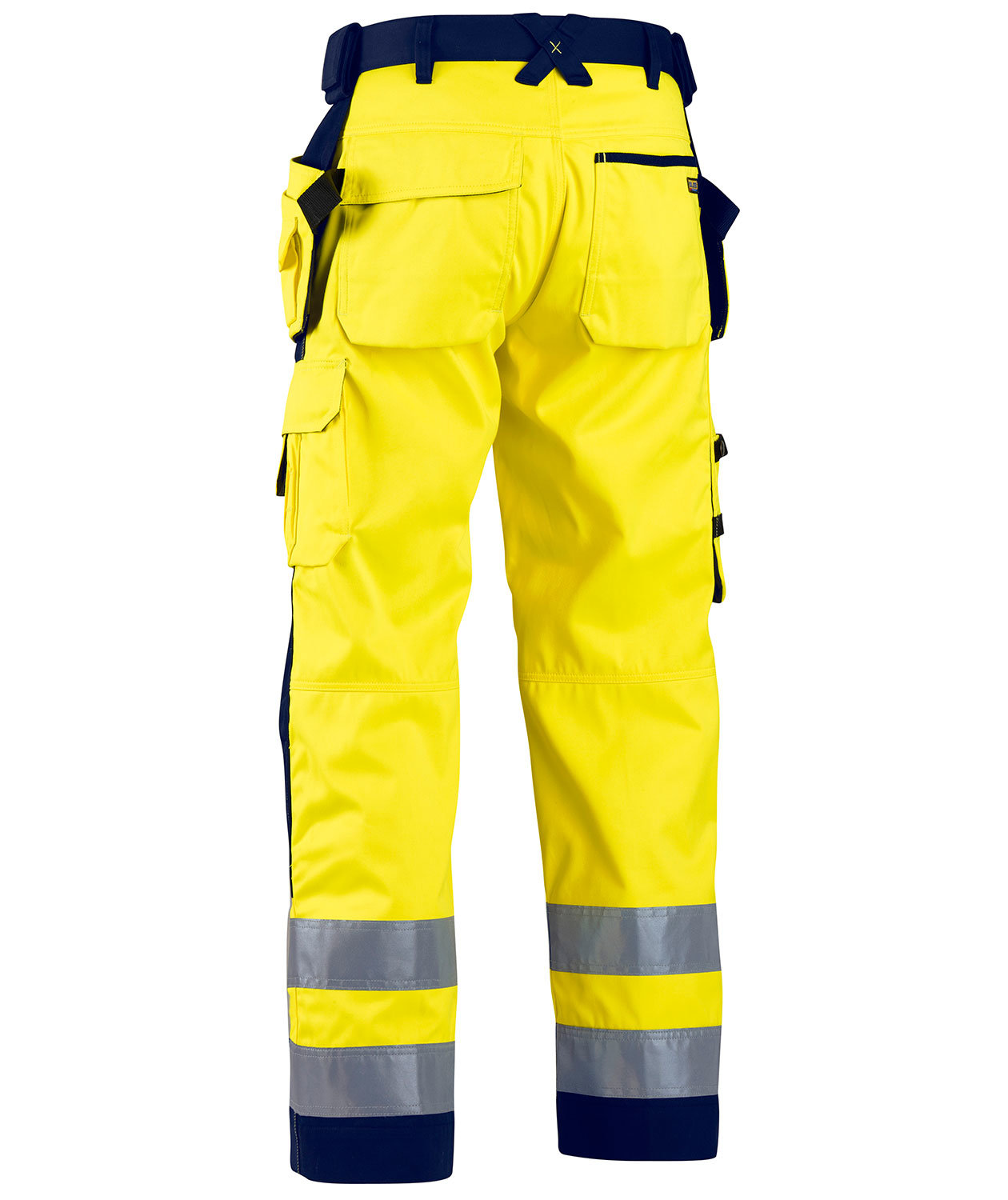Bl&aring;kl&auml;der Handwerkerhose, Hi-Vis gelb/marine, large image number 2