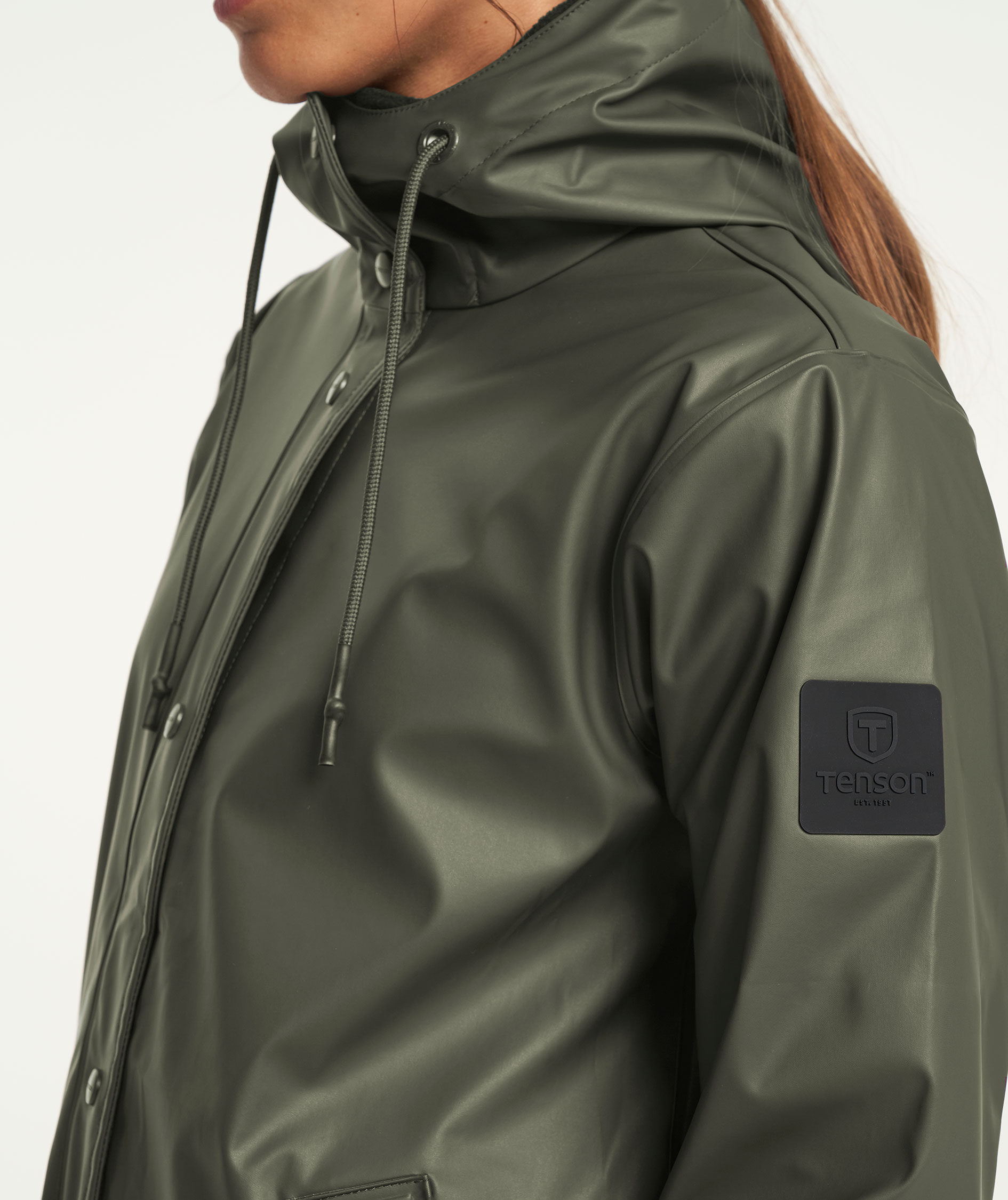 Tenson Apelviken dame regnjakke, Olivengr&oslash;nn, large image number 6