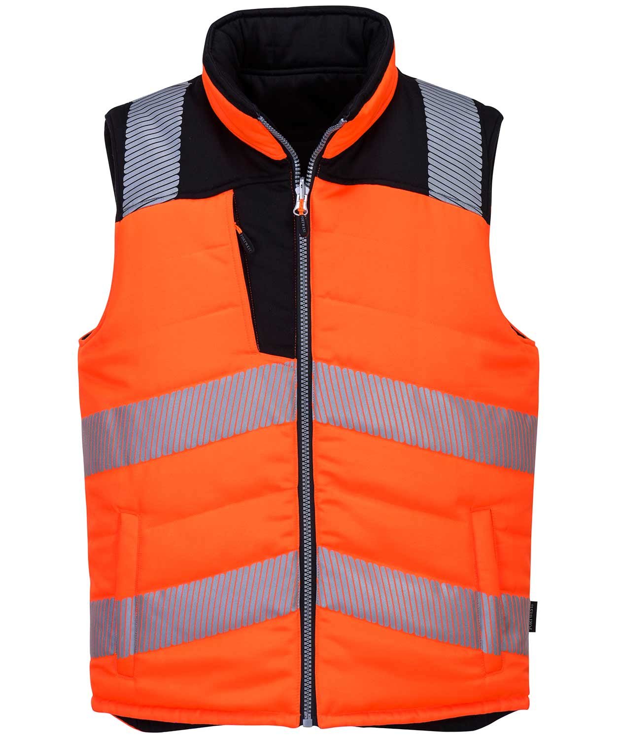 Portwest PW3 v&auml;st, Varsel Orange/Svart, Varsel Orange/Svart, swatch