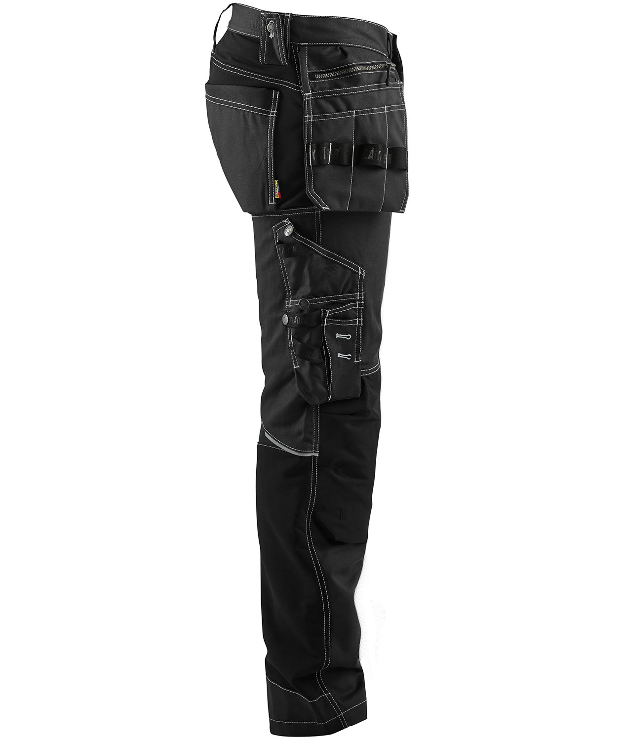 Bl&aring;kl&auml;der h&aring;ndv&aelig;rkerbukser, Sort, large image number 3