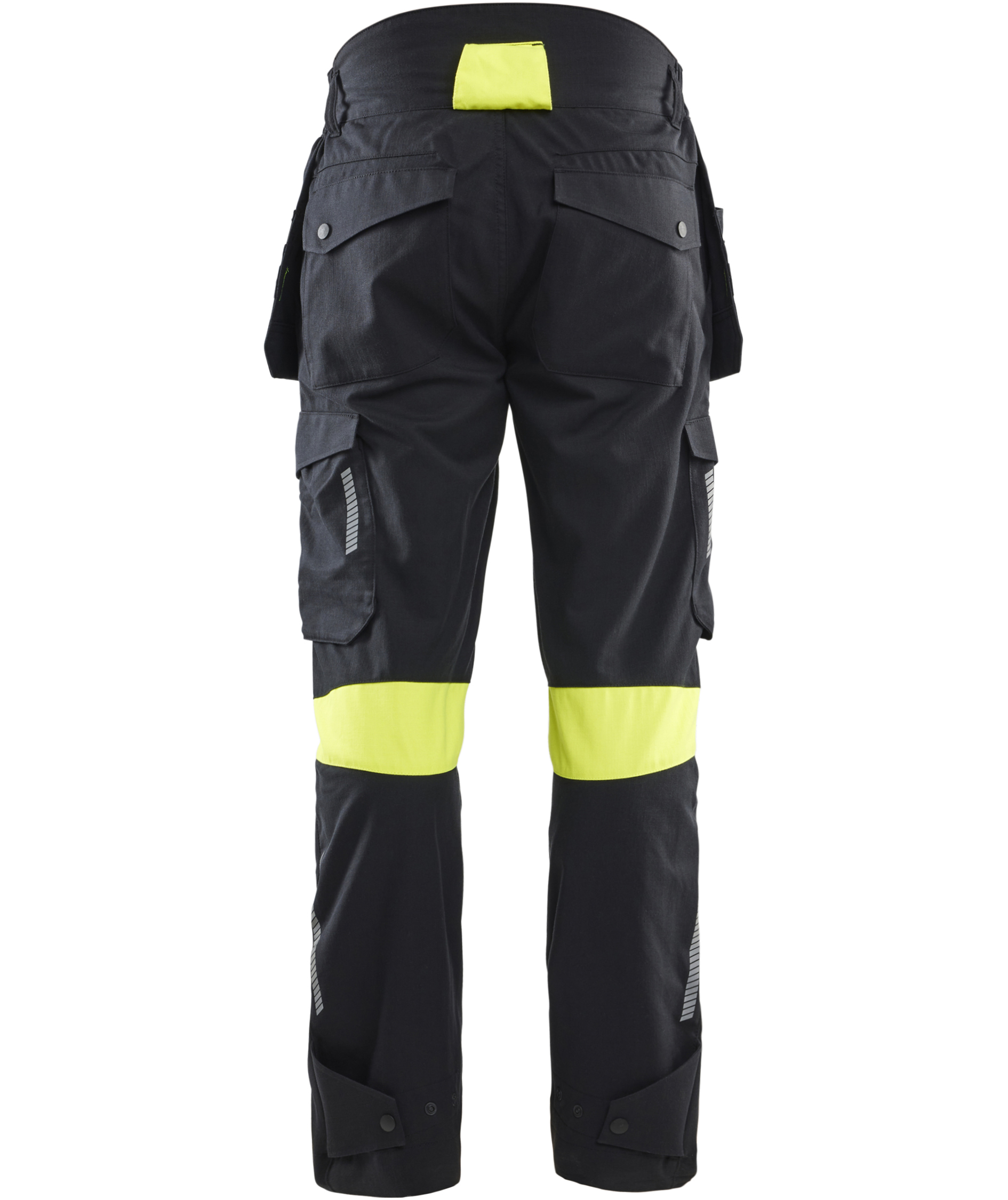 Bl&aring;kl&auml;der FR h&aring;ndv&aelig;rkerbukser, Sort/Hi-Vis Gul