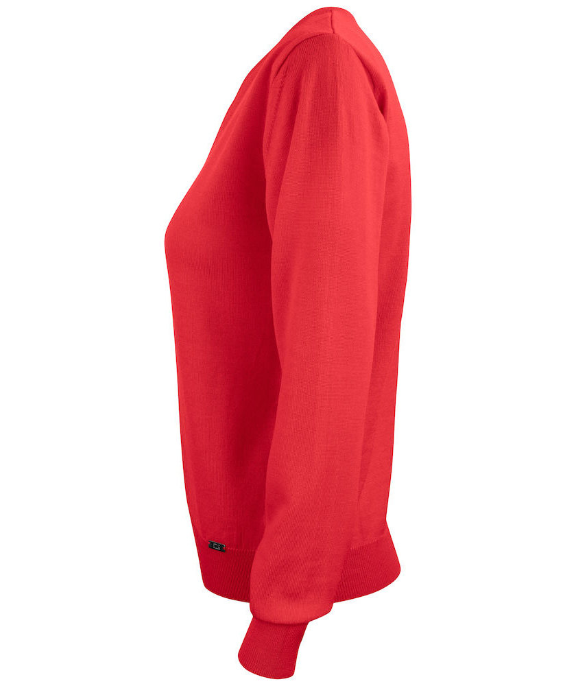 Cutter & Buck Everett women's sweatshirt with merino wool, Red, large image number 3