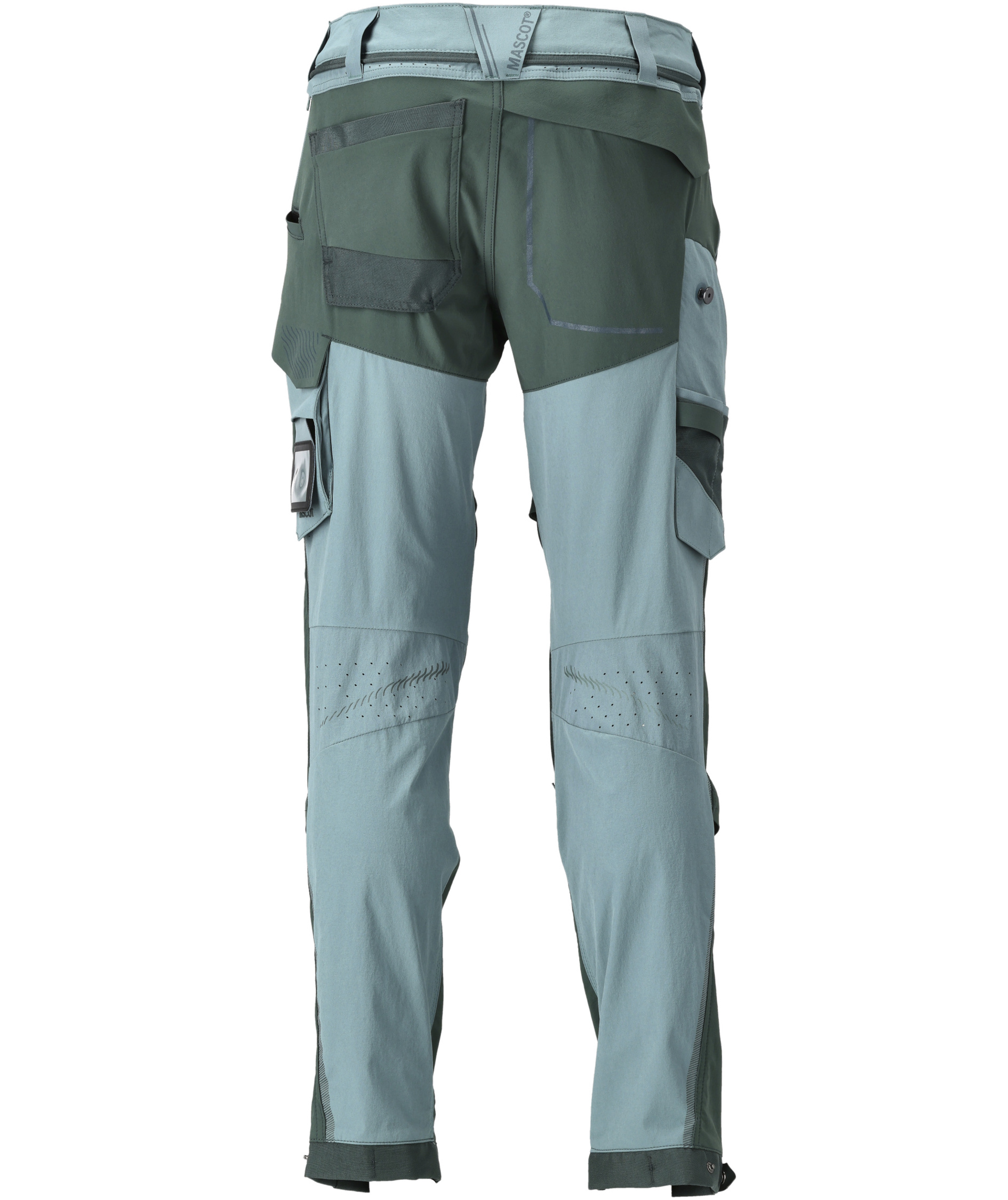 Mascot Customized arbejdsbukser full stretch, Lys skovgr&oslash;n/Skovgr&oslash;n, large image number 2