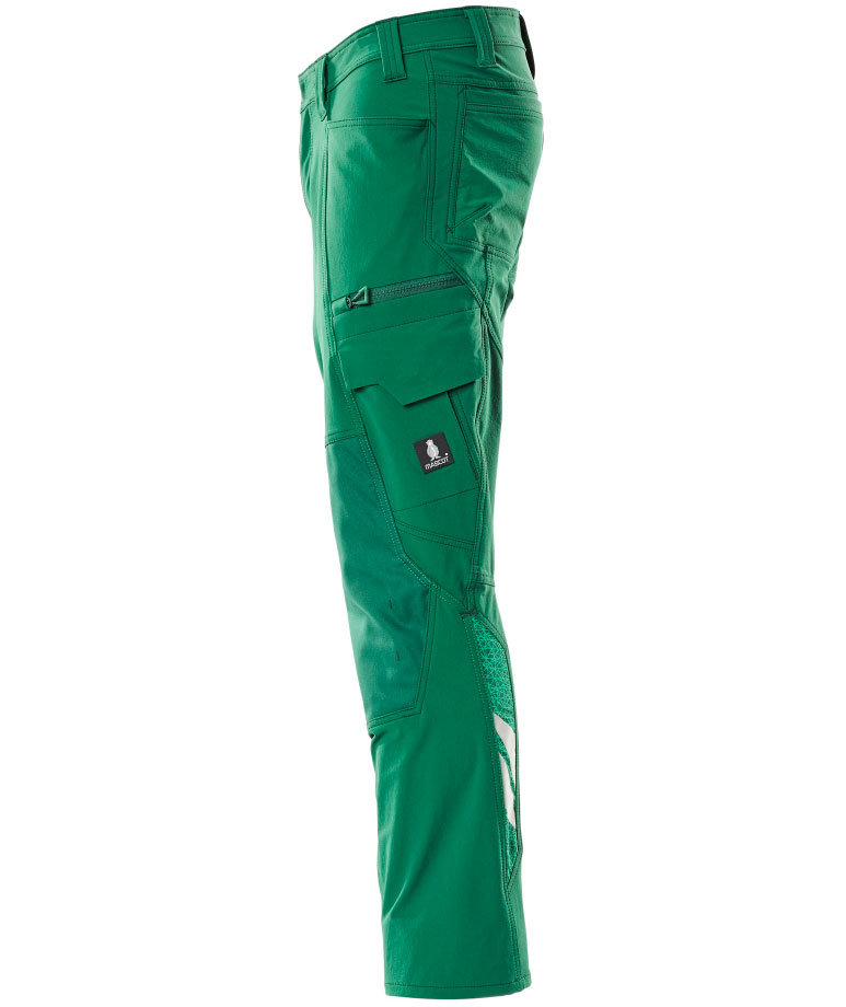 Mascot Accelerate arbejdsbukser full stretch, Gr&oslash;n, large image number 3