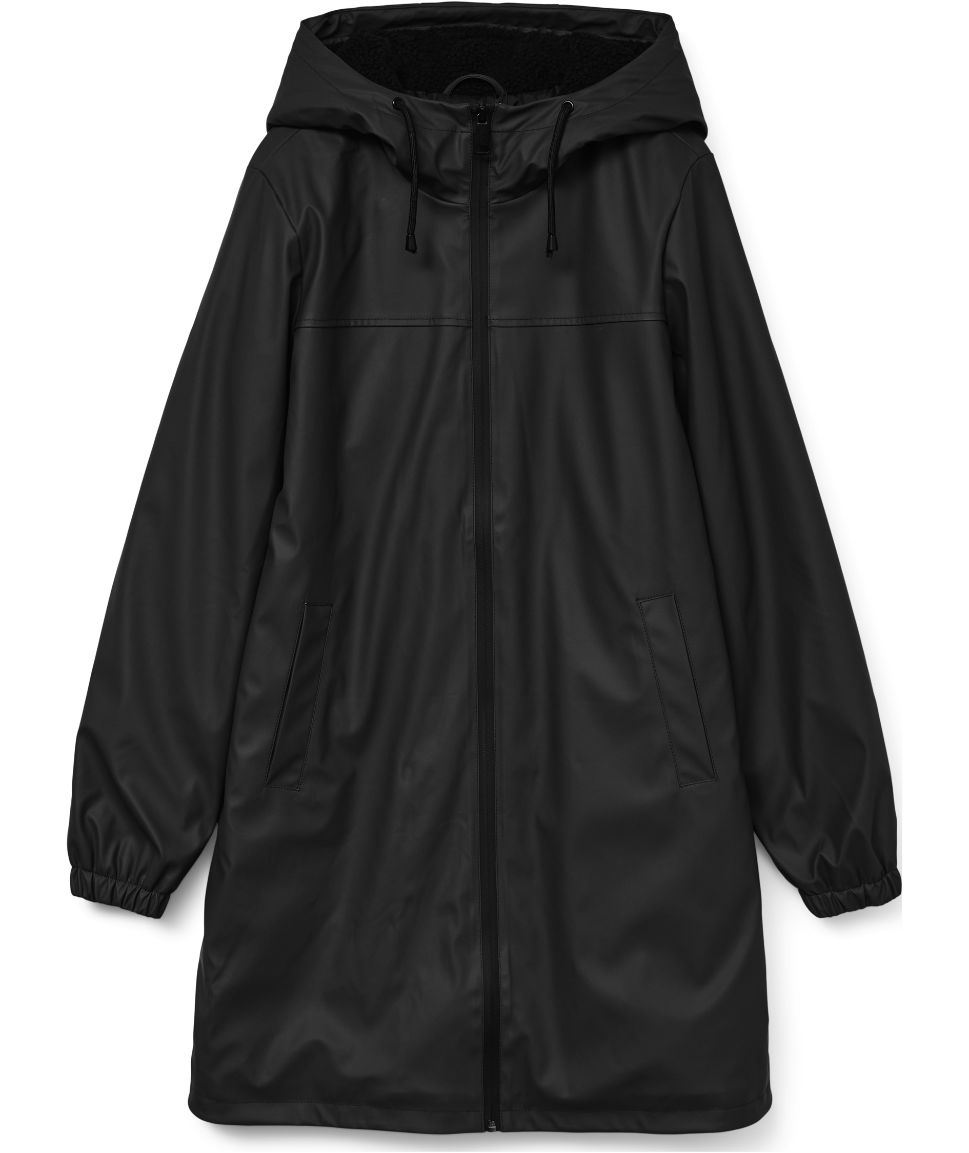 Vero Moda VMASTA TEDDY regnfrakke, Black
