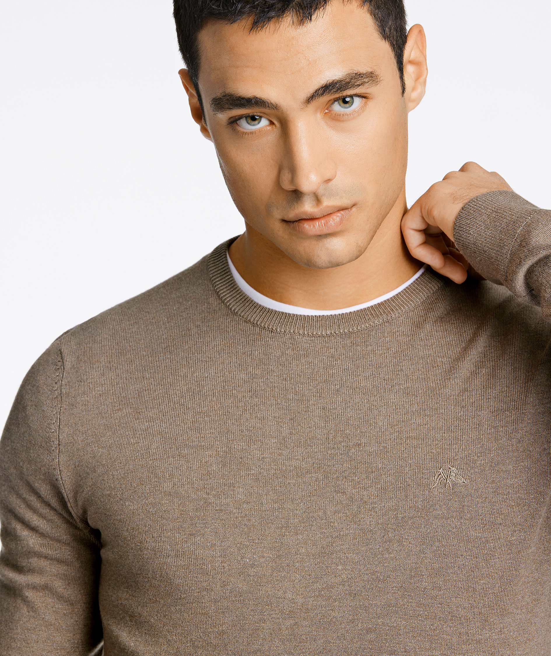 Lindbergh stickad tr&ouml;ja, DK Sand Mel, large image number 3