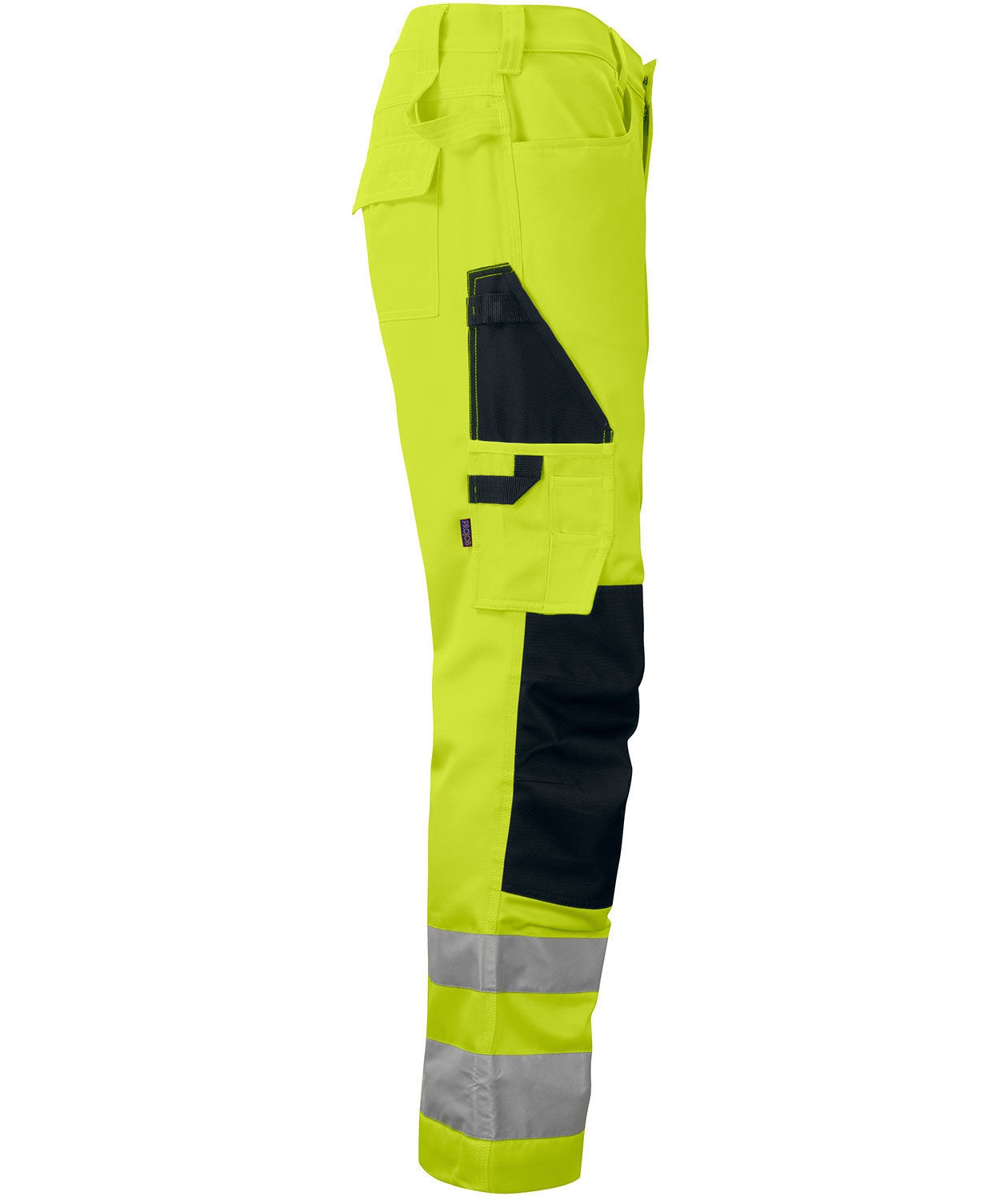 ProJob work trousers 6532, Hi-vis Yellow/Black, large image number 2