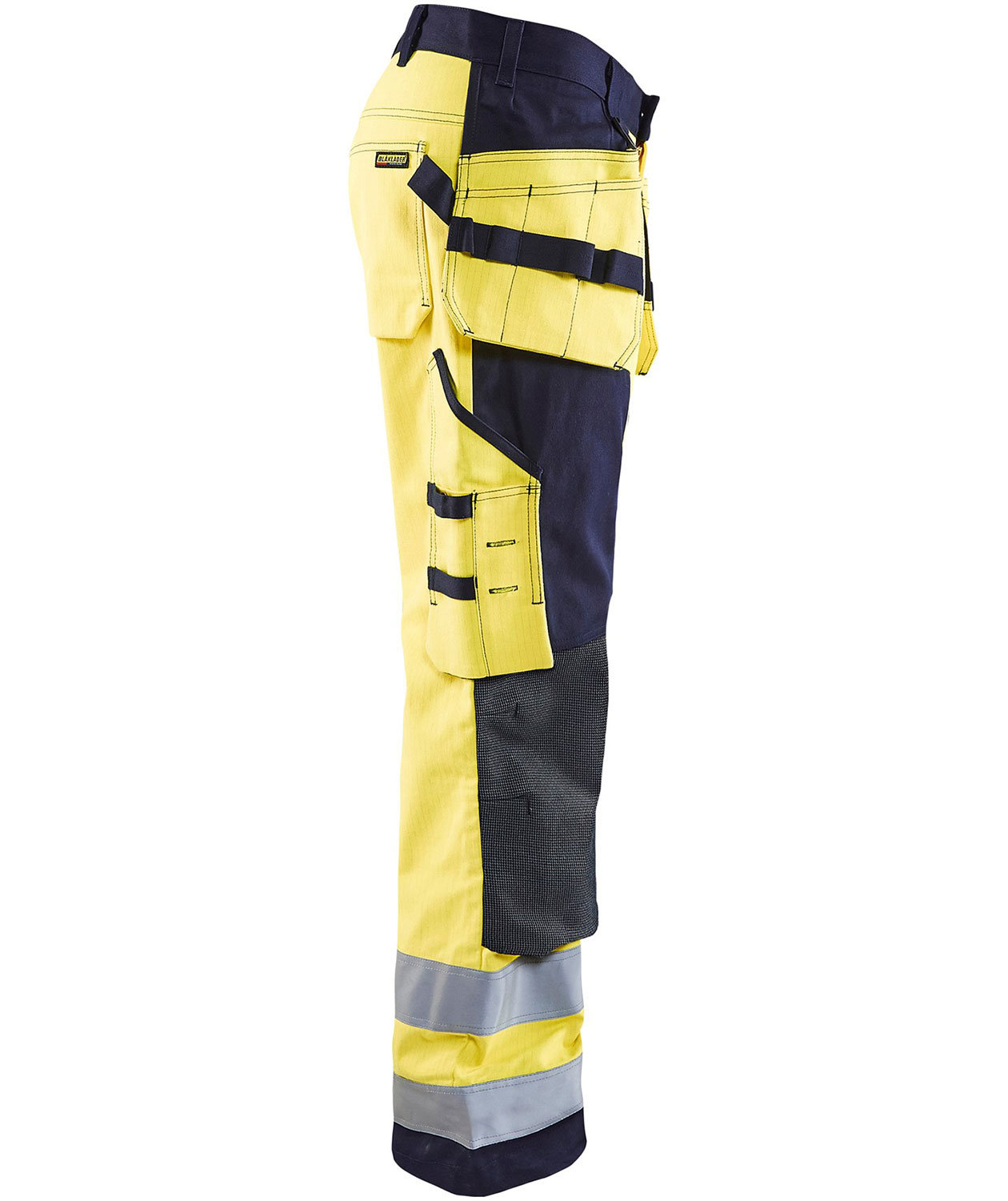 Bl&aring;kl&auml;der Multinorm Handwerkerhose, Hi-vis gelb/marine, large image number 2
