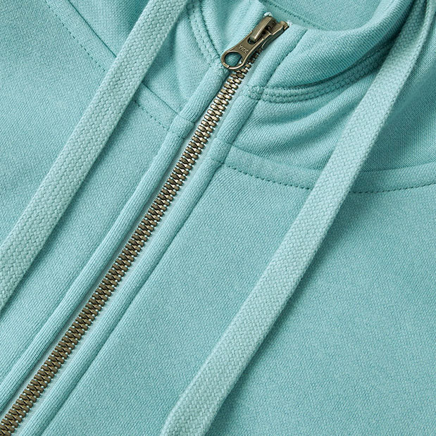 ID Core hoodie with zipper, Dusty Aqua, large image number 3