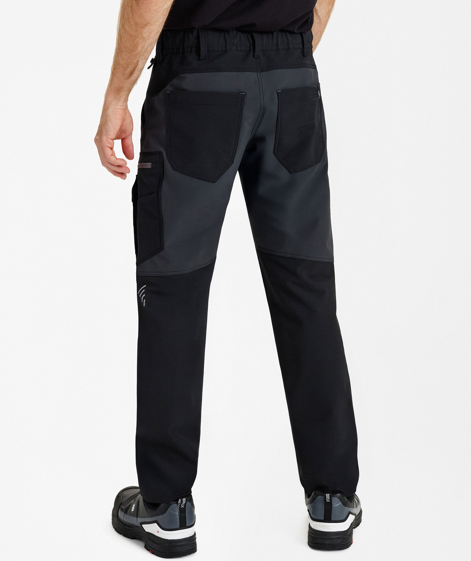 Engel Entire servicebukser full stretch, Black/Anthracite Grey, large image number 4